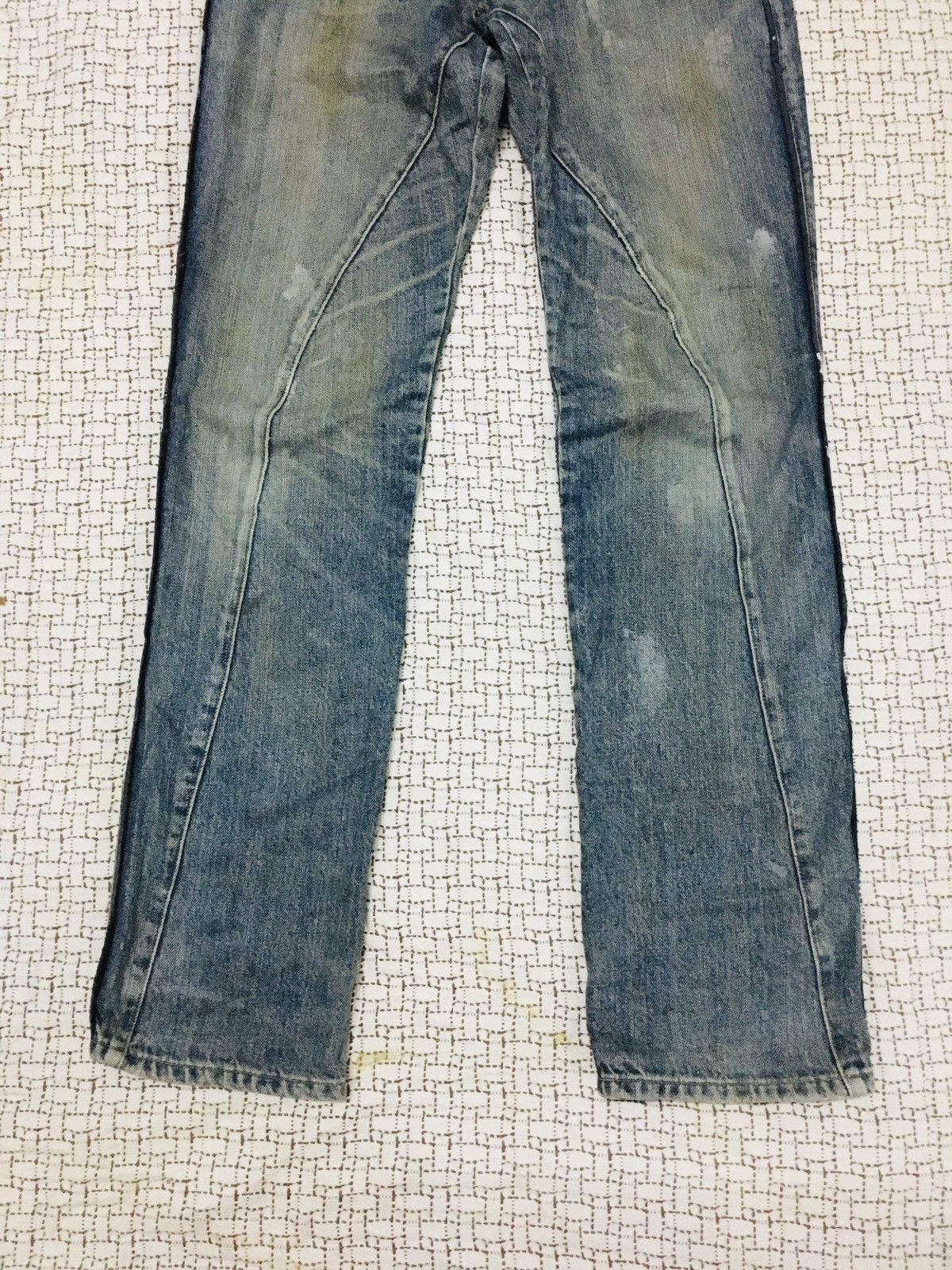 Morgan Homme Morgan Homme Distressed Spiral Cut Jeans (Y01) Size US 32 / EU 48 - 21 Thumbnail