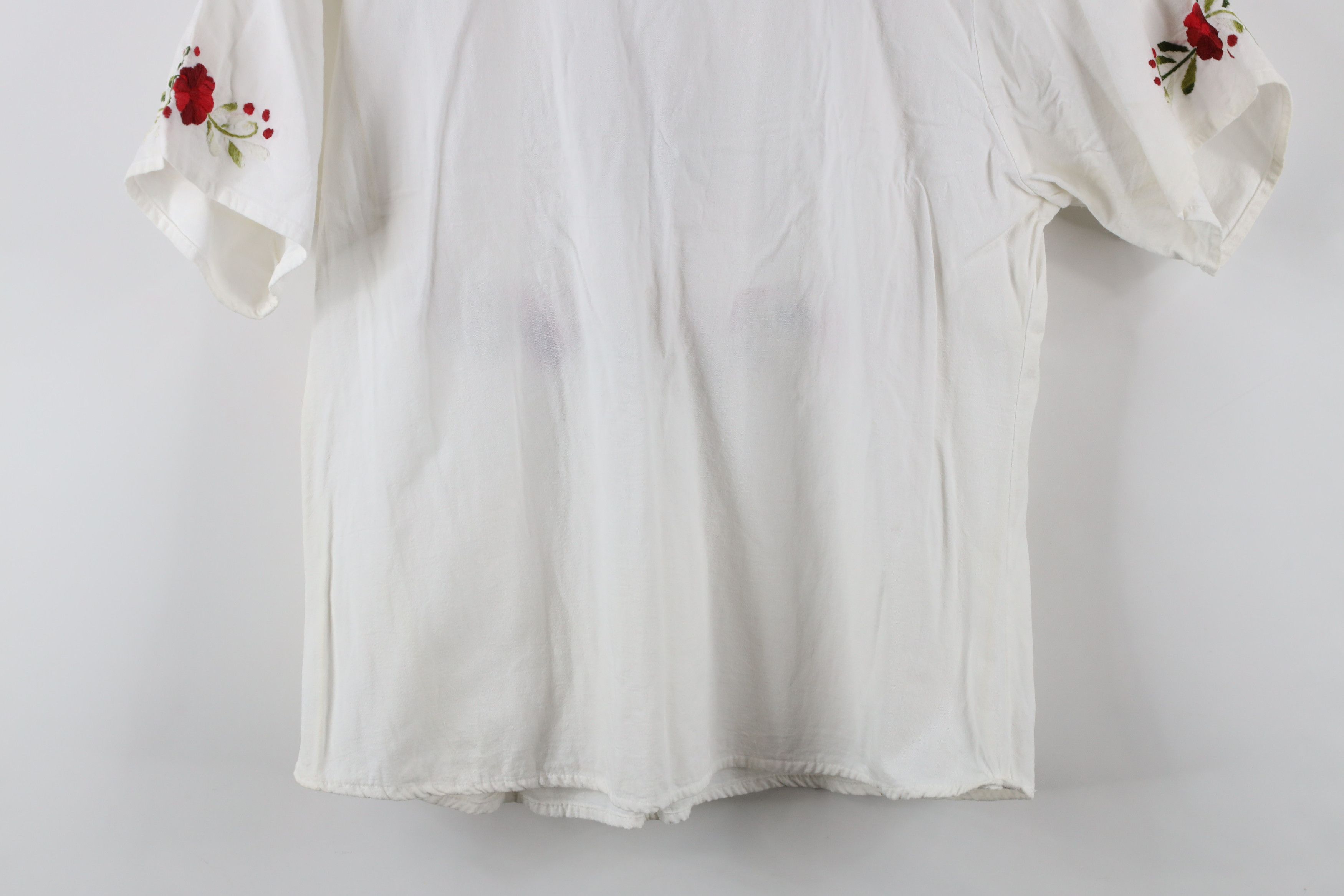 Vintage Vintage 70s Streetwear Embroidered Flower Boho Chic Shirt Size L / US 10 / IT 46 - 13 Thumbnail