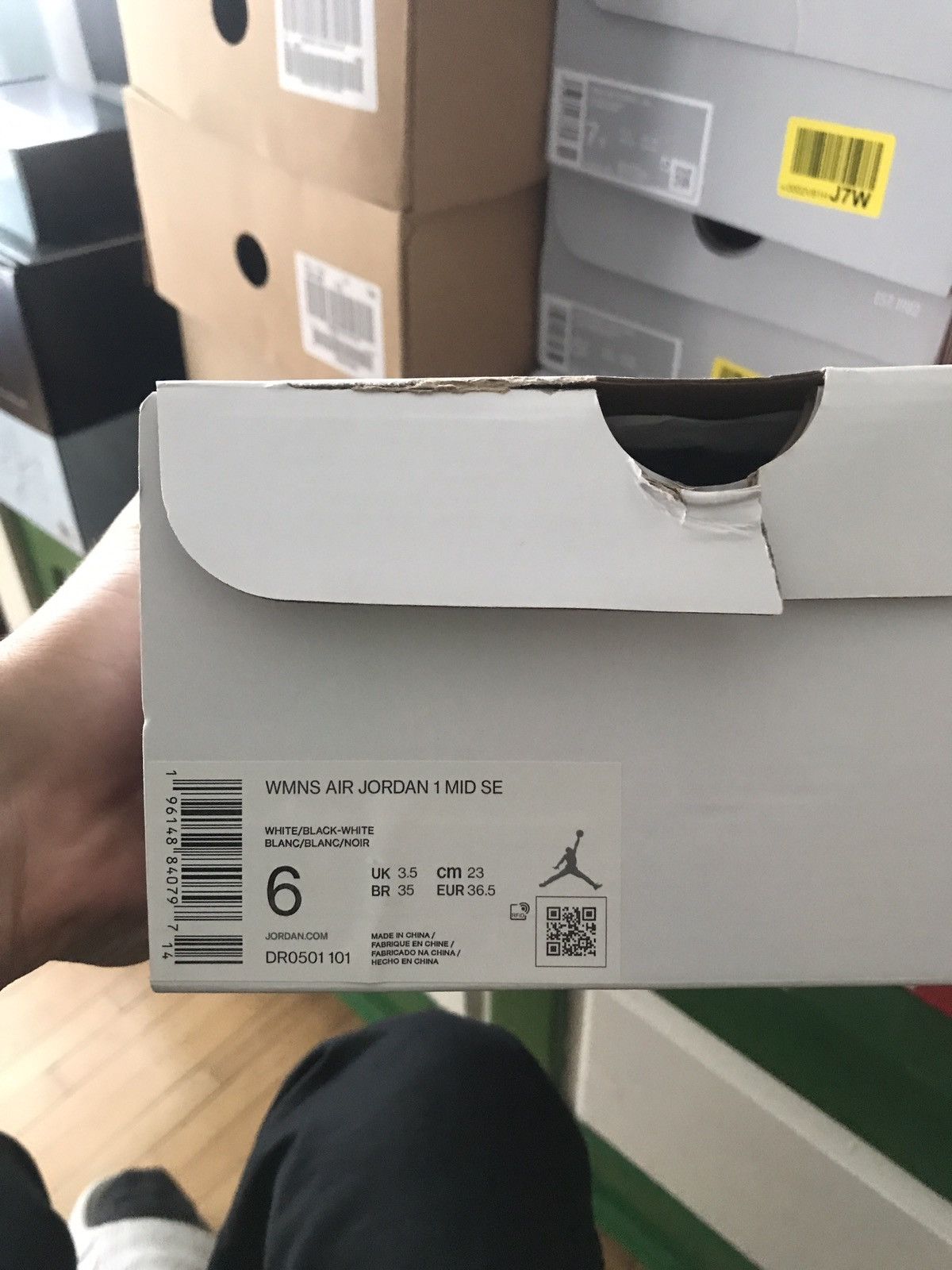 Jordan Brand Jordan 1 Mid “Homage Split White&Black” Size US 6.5 / IT 36.5 - 11 Thumbnail