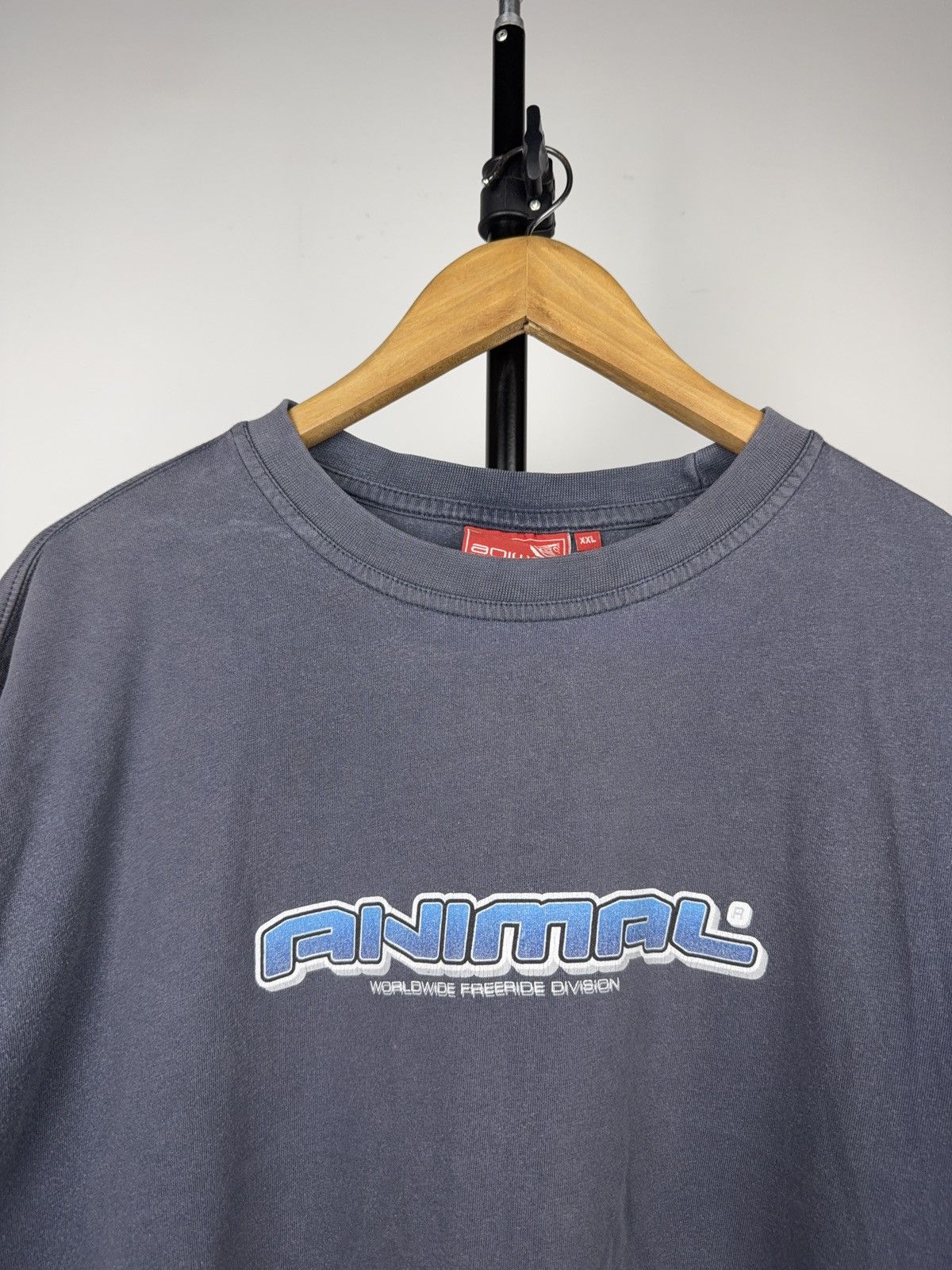 Vintage 90s Animal Worldwide Freeride Division Graphic T-Shirt XL Size US XXL / EU 58 / 5 - 3 Thumbnail