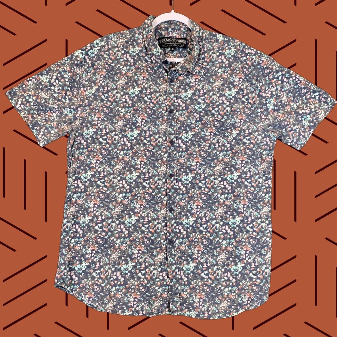Vintage VINTAGE Straight Faded Men’s Floral Shirt Size XL Short Sleeve Button Up Casual Outfits All Seasons Size US XL / EU 56 / 4 - 1 Thumbnail