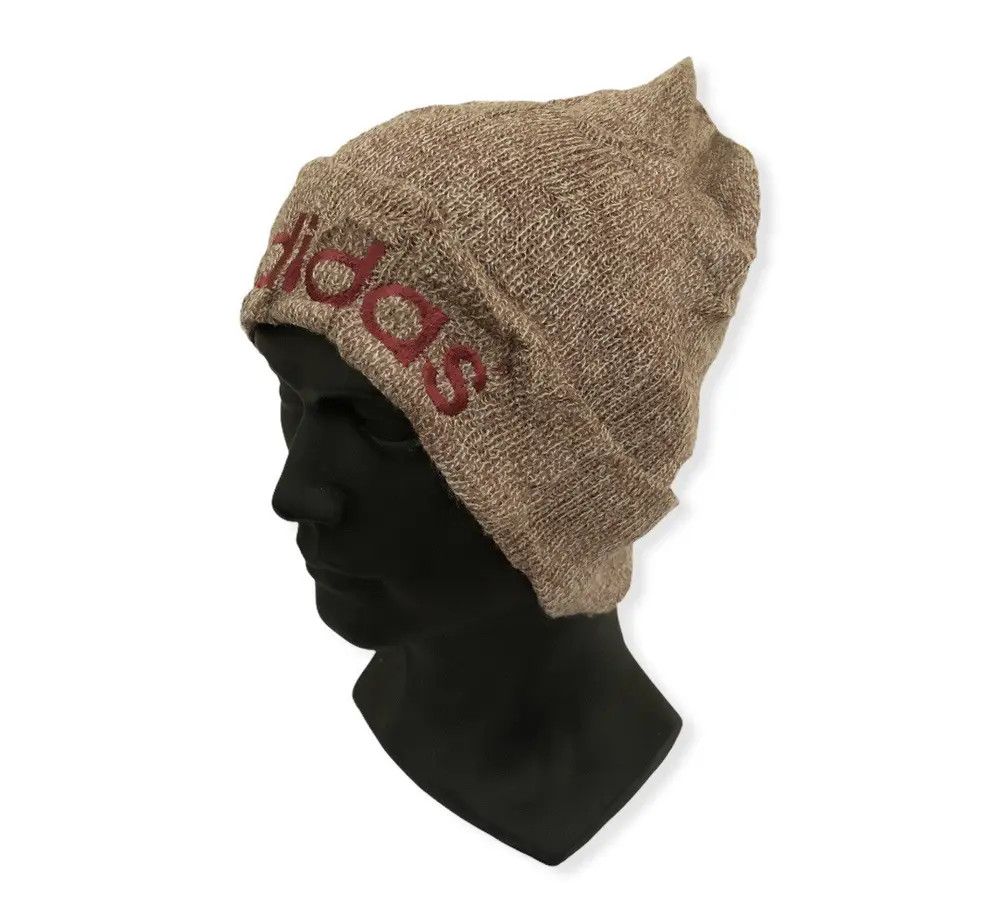 Adidas Vintage Adidas Spell Out beanie Size ONE SIZE - 2 Thumbnail