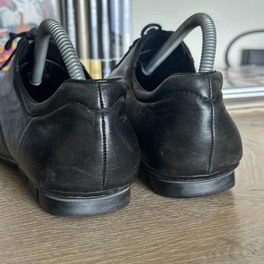 Prada Authentic Vintage Prada Black Leather Lace Up Shoes Size US 5.5 / EU 38 - 5 Thumbnail