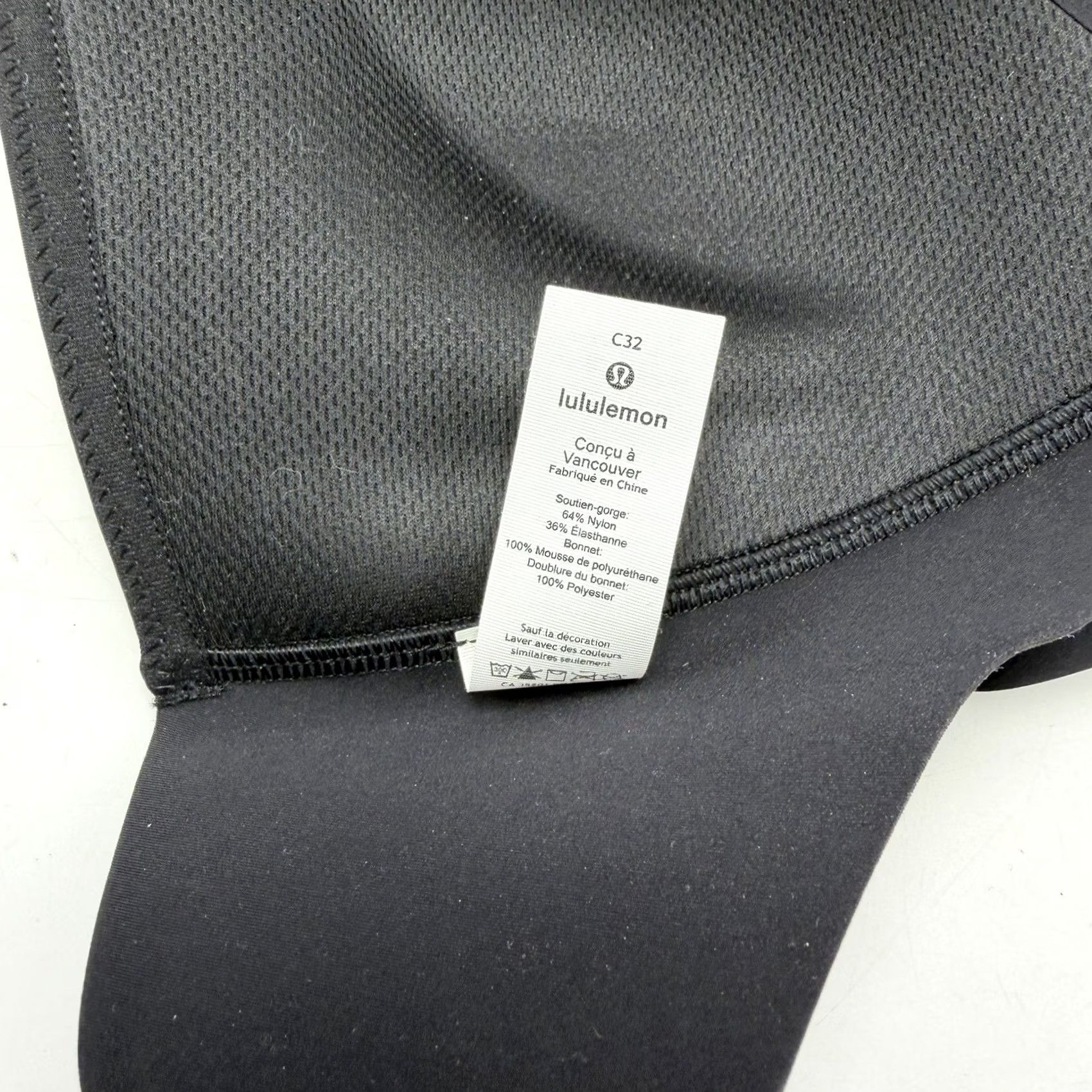 Lululemon Lululemon Take Shape Bra LW2BK9S Black 32C Sports Bra Adjustable Strap Back Closure Wireless Women Shirt Size ONE SIZE - 6 Thumbnail