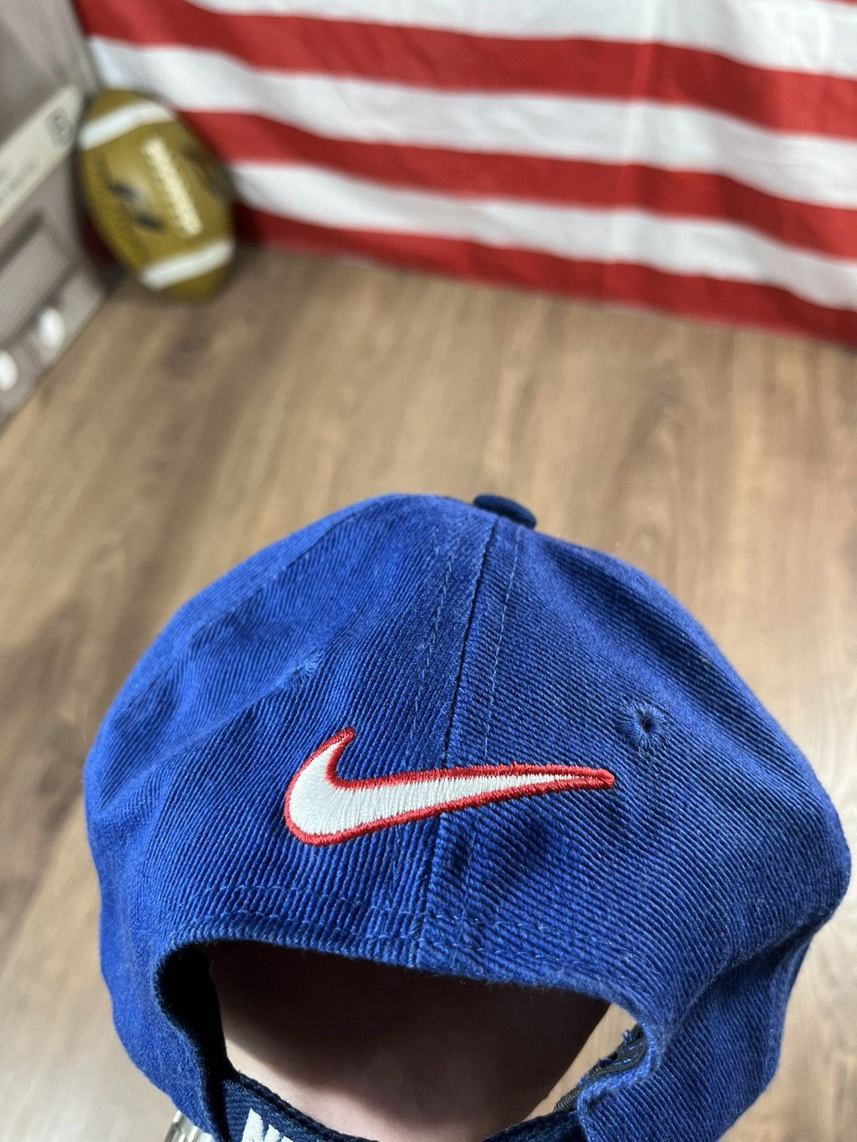 Nike Vintage 90s Rangers Football Soccer Cap Hat Rare Size ONE SIZE - 7 Thumbnail