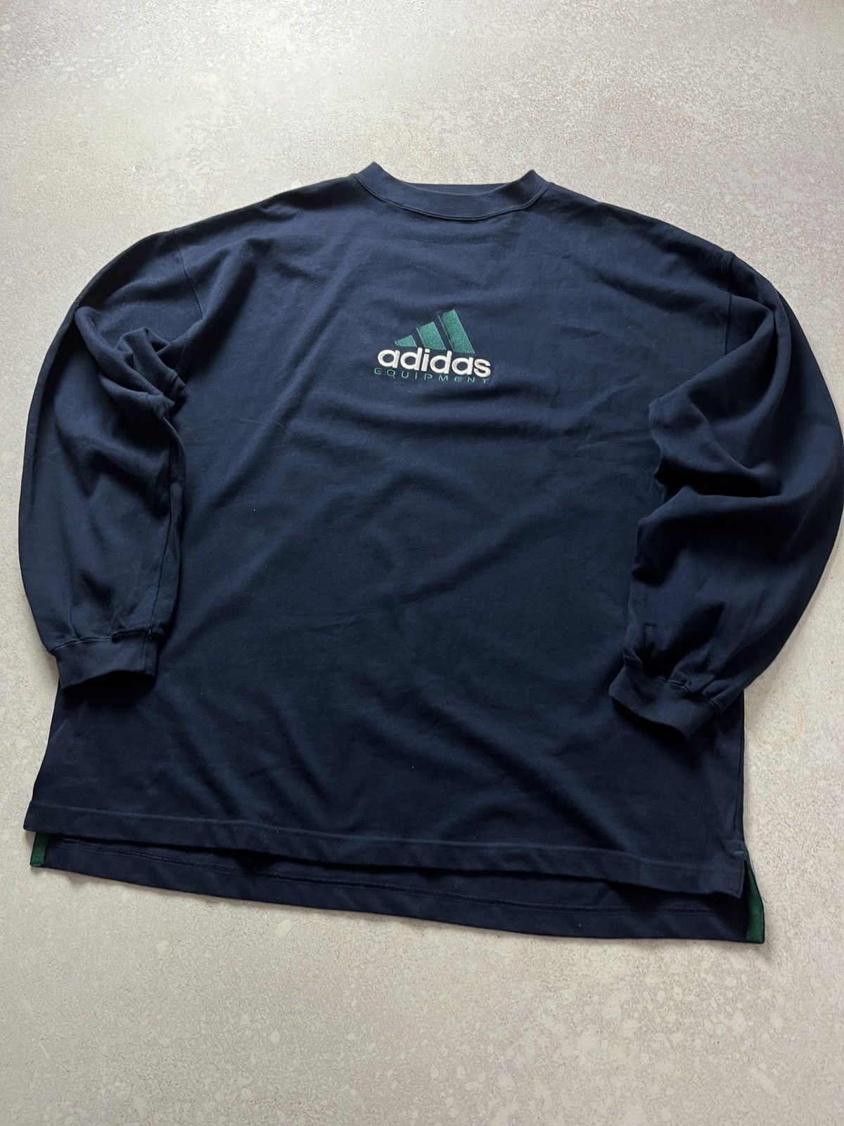 Adidas Adidas Equipment Crewneck Pullover Fleece Sweatshirt Blue Size US L / EU 52-54 / 3 - 3 Thumbnail