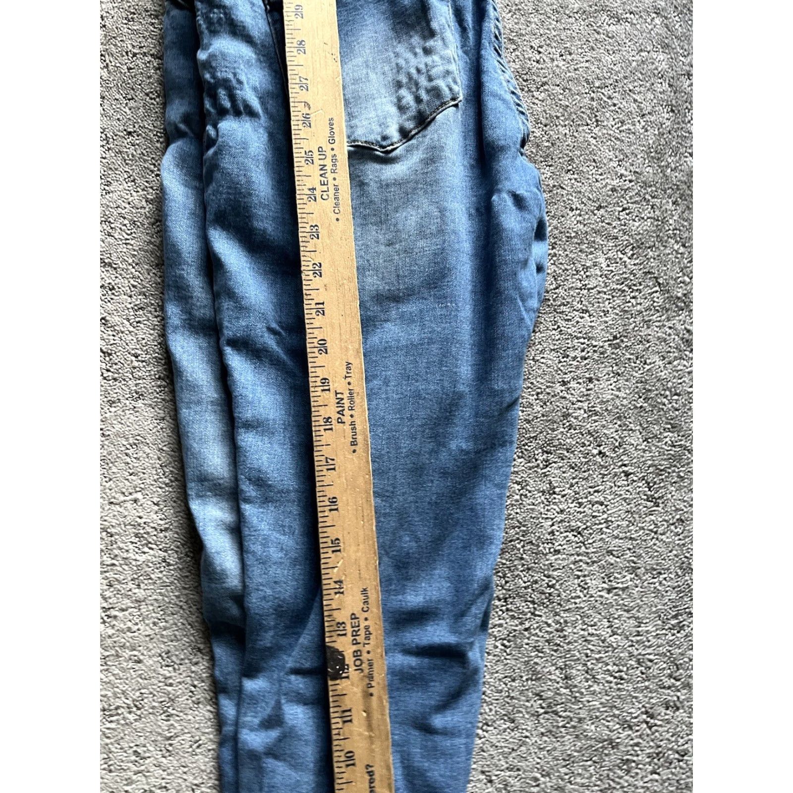 Vintage Tahari Amelia Buttonfly Skinny Jeans Women's Size 6/28 Blue Medium Wash Size 28" / US 6 / IT 42 - 6 Thumbnail