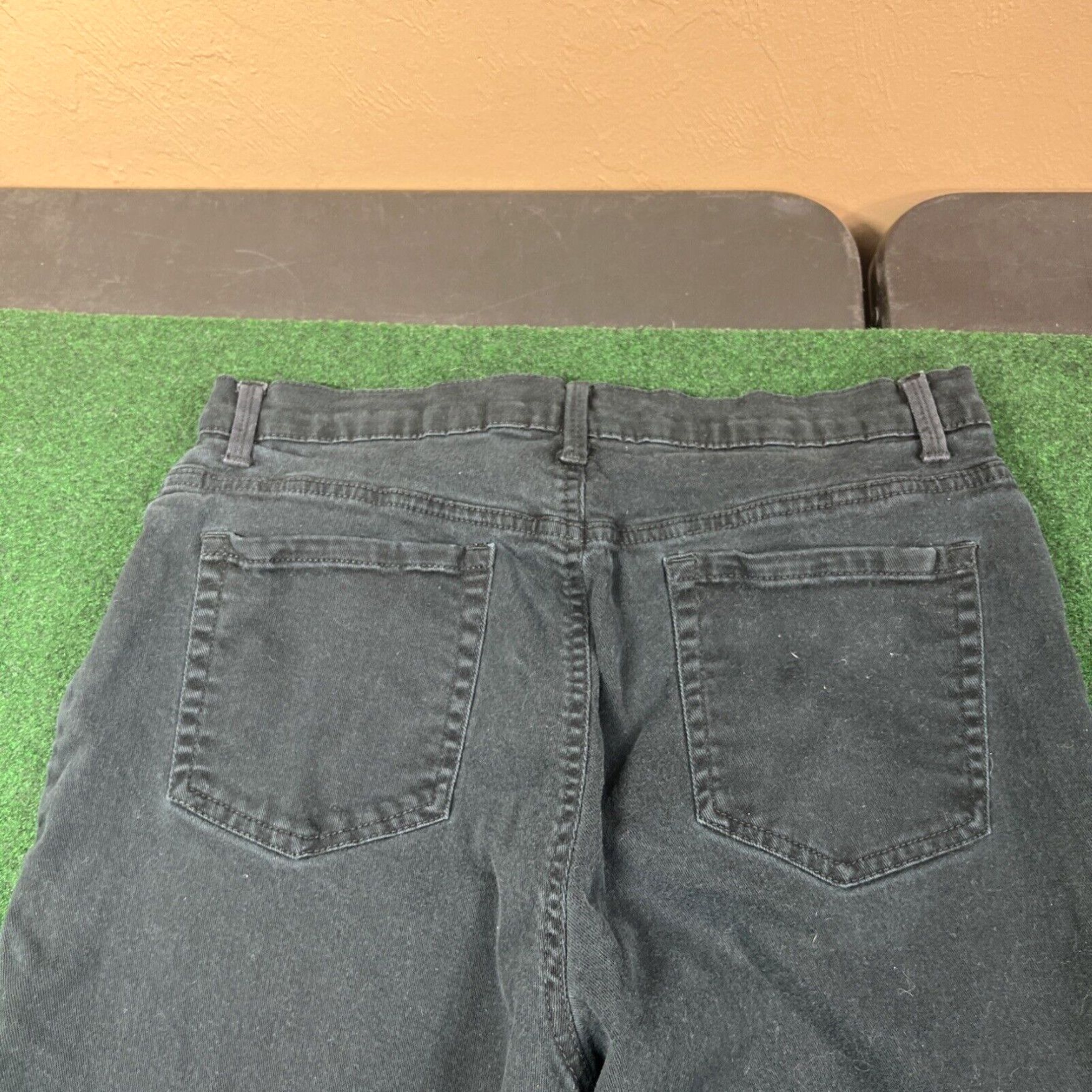 Gloria Vanderbilt Gloria Vanderbilt Amanda Womens Black Jeans Size 16W Straight Leg Measure 32x28 Size 38" / US 16 / IT 52 - 2 Thumbnail