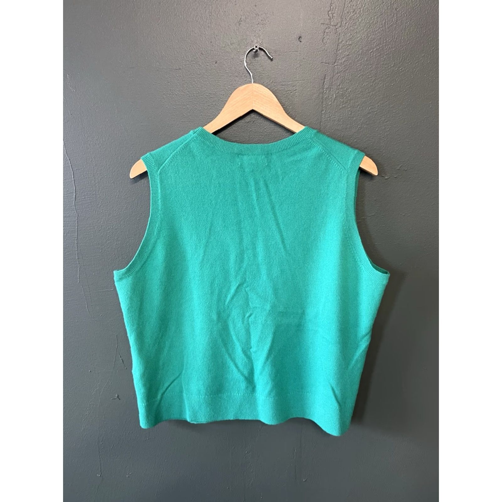 Lands' End Lands End Womens Tank Cropped Sleeveless Cashmere Blue XL Top Size XL Size XL / US 12-14 / IT 48-50 - 2 Thumbnail