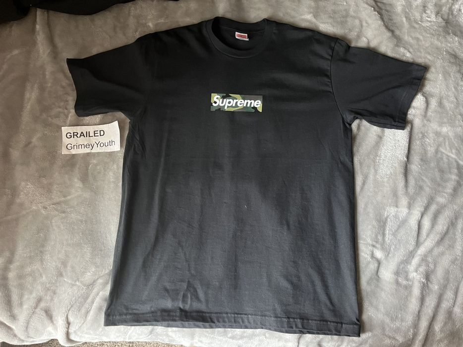 Supreme box cheap logo tee camo