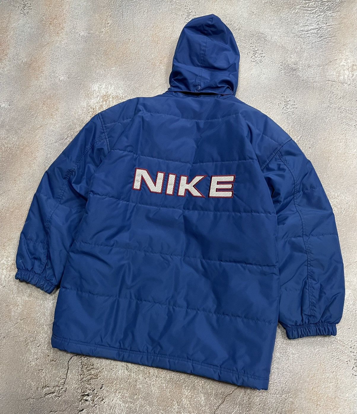 Nike Vintage Nike Big Logo Boxy Insulated Jacket Size US XL / EU 56 / 4 - 2 Thumbnail