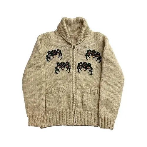 VIBE Women Vintage knitted sweater Size L / US 10 / IT 46 - 4 Thumbnail
