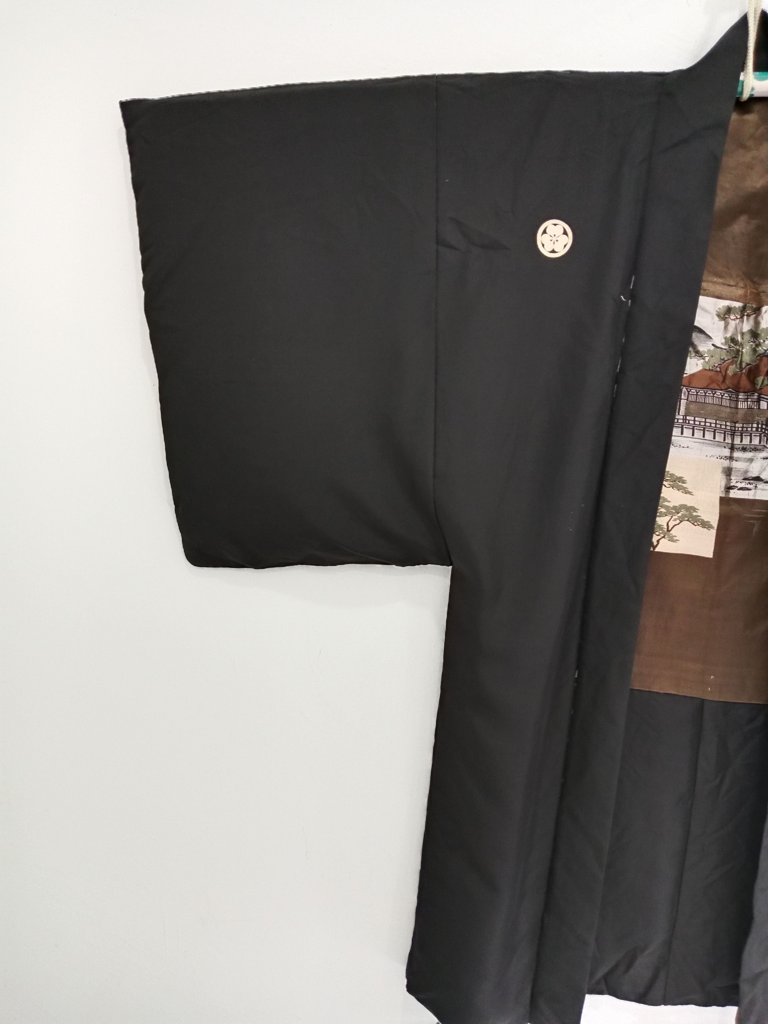 Komono Vintage Men Haori Kimono Nice Motif Yakuza Style Japanese Size US L / EU 52-54 / 3 - 6 Thumbnail