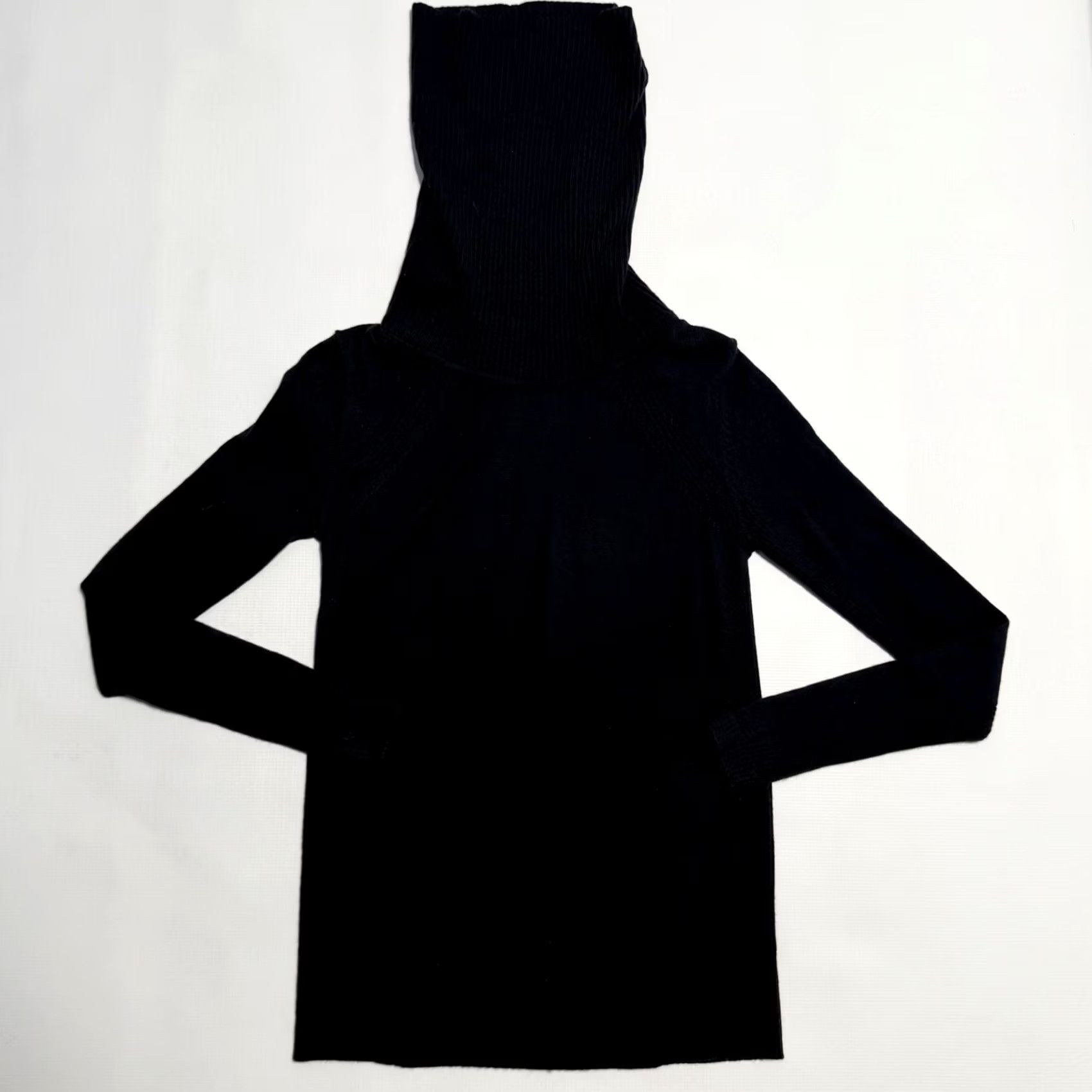 Lululemon Lululemon Sweater Womens Small Black Cowl Turtleneck Long Sleeve Knit Pullover Raglan Logo Size S / US 4 / IT 40 - 5 Thumbnail