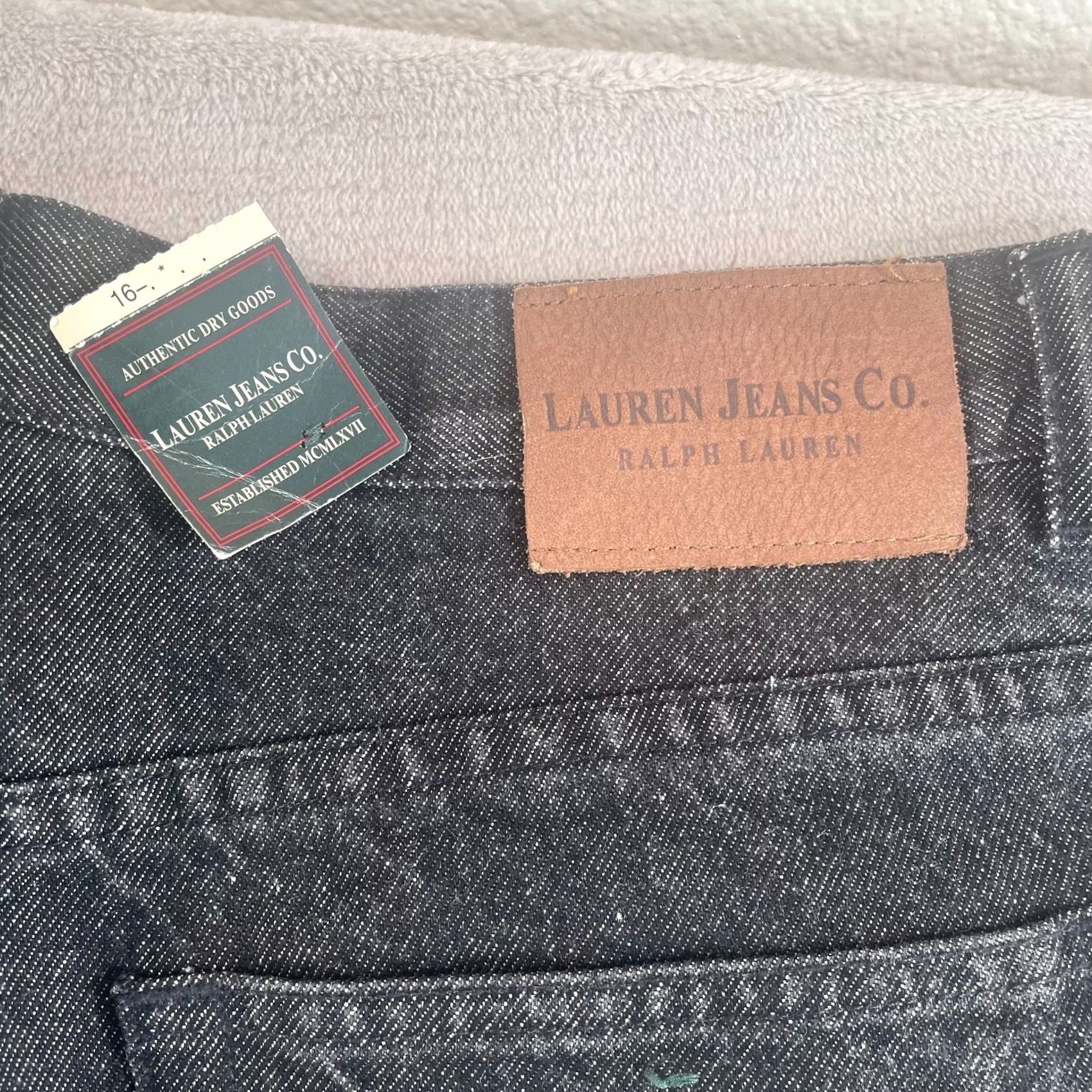 Ralph Lauren Lauren Ralph Lauren Jeans Women 16 Black High Rise Straight Leg NWT Size 38" / US 16 / IT 52 - 5 Thumbnail