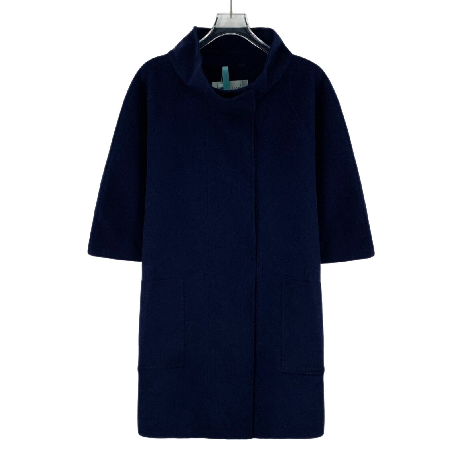 Max Mara Max Mara Intrend Navy Wool Short Sleeve Coat IT 50 Size XL / US 12-14 / IT 48-50 - 1 Thumbnail
