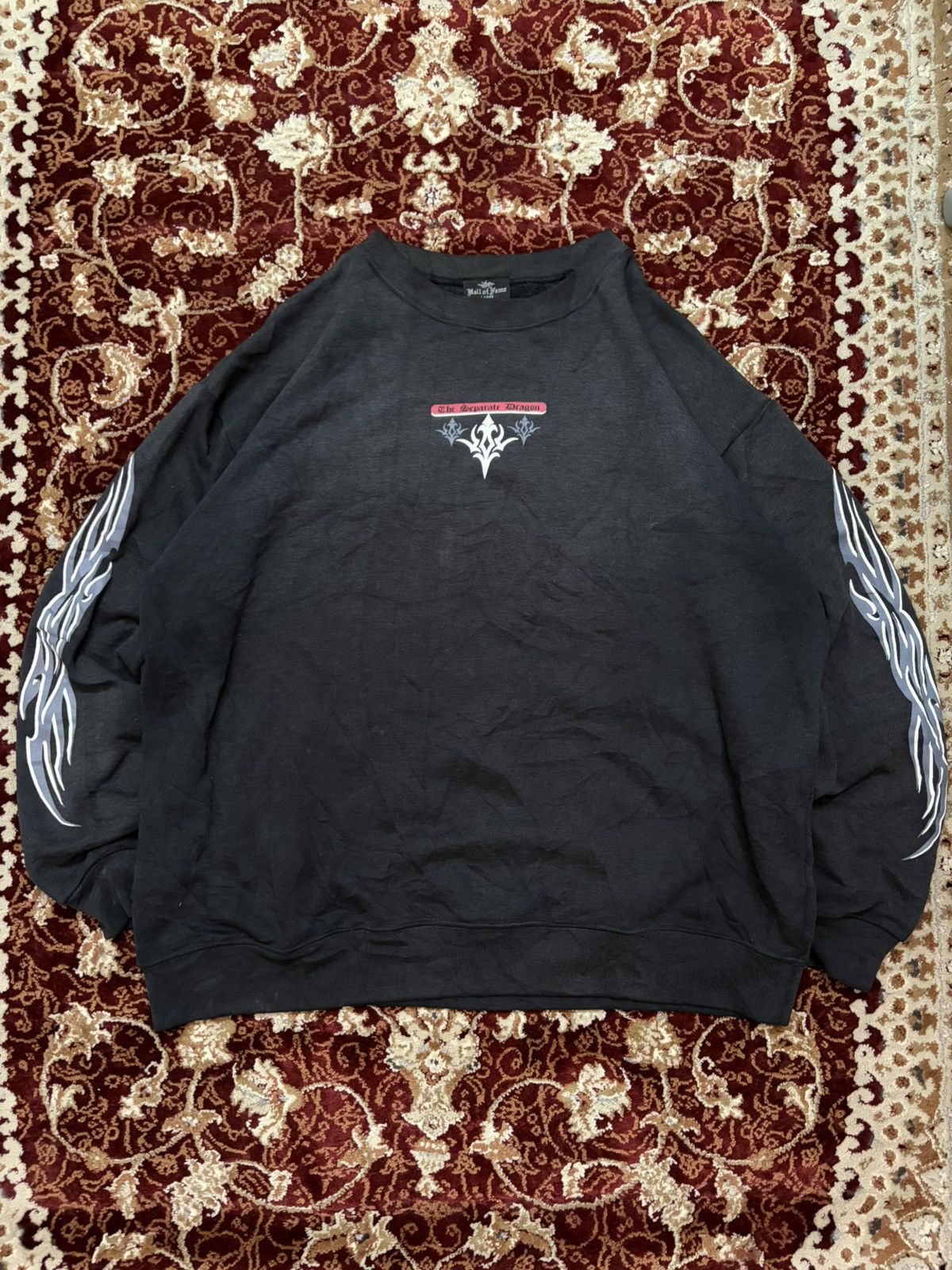 Hall Of Fame Vintage Hall of Fame Tribal Dragon Sweatshirt Y2K Style Size US L / EU 52-54 / 3 - 1 Thumbnail