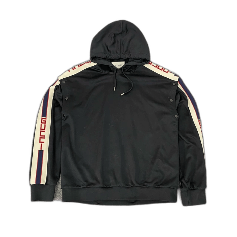 Gucci Gucci Logo Hooded Sweatshirt with Detachable Sleeves Size S / US 4 / IT 40 - 1 Thumbnail
