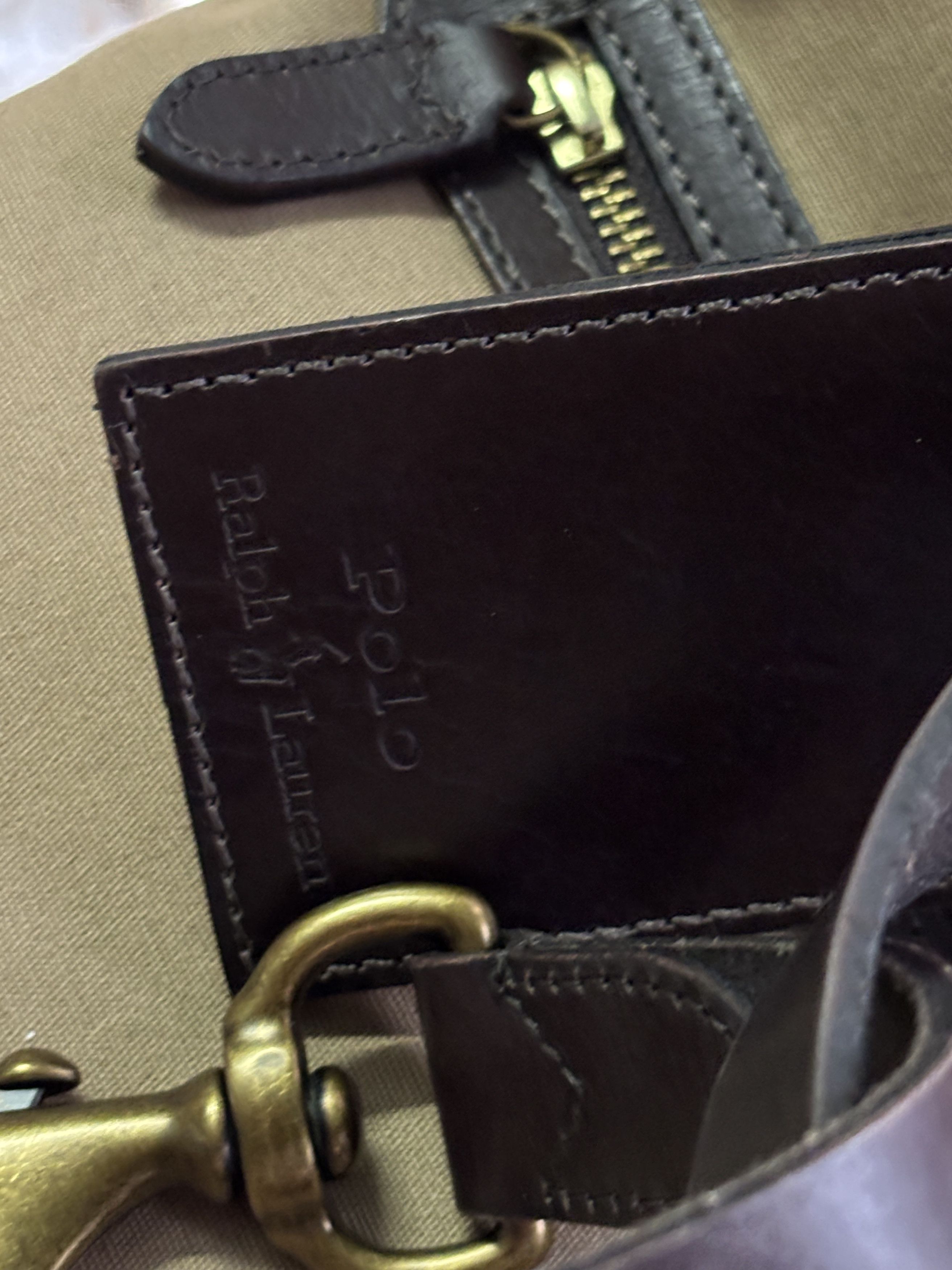 Polo Ralph Lauren POLO RALPH LAUREN canvas - leather trim oversized tote bag Size ONE SIZE - 5 Thumbnail