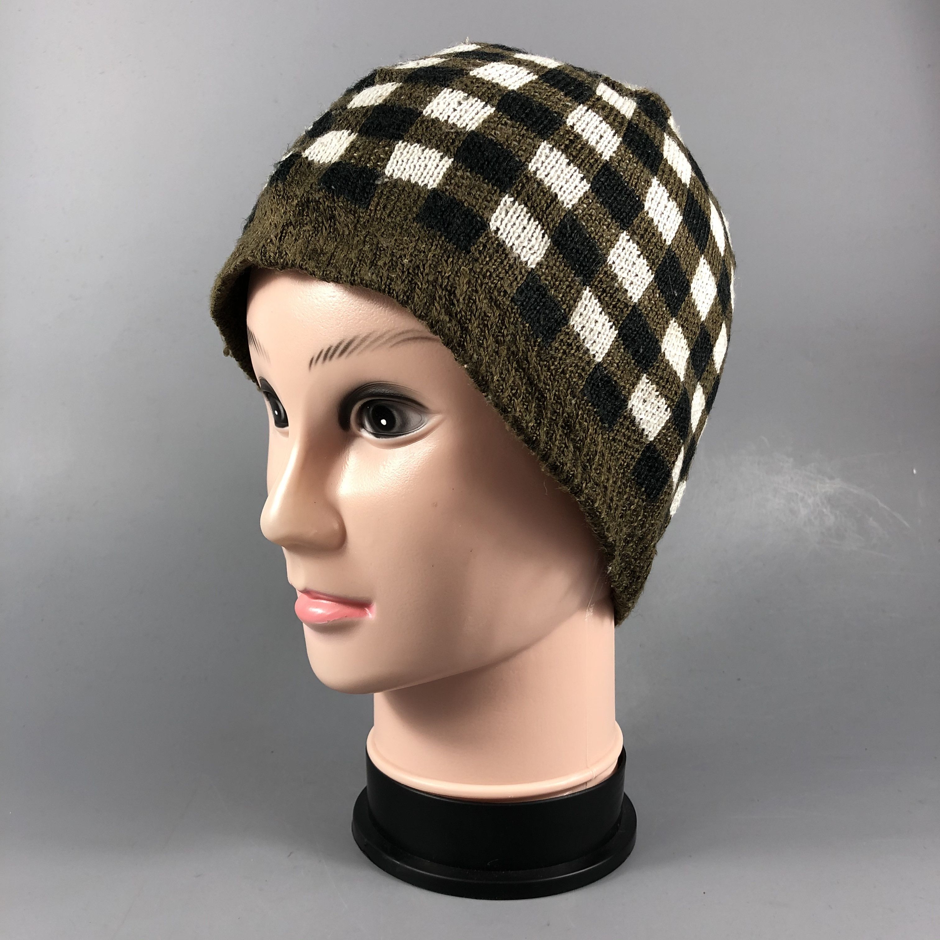 Japanese Brand Japanese Brand Checkered Beanie Size ONE SIZE - 2 Thumbnail