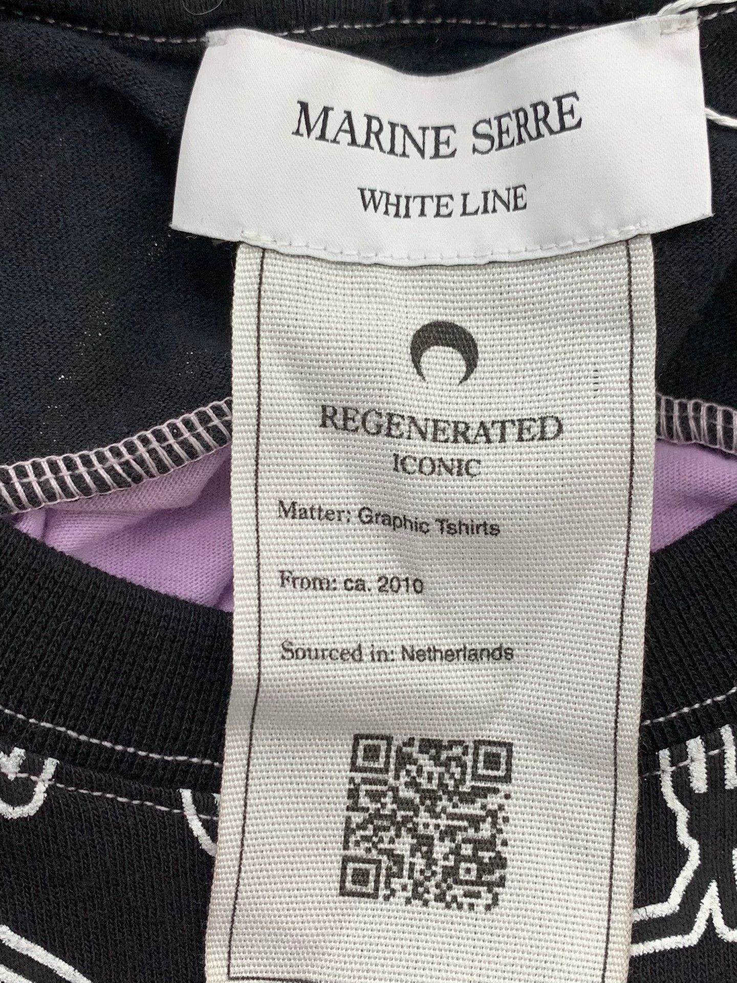 Marine Serre MARINE SERRE Purple/Black Moon Print SS Tee M New Size M / US 6-8 / IT 42-44 - 4 Thumbnail