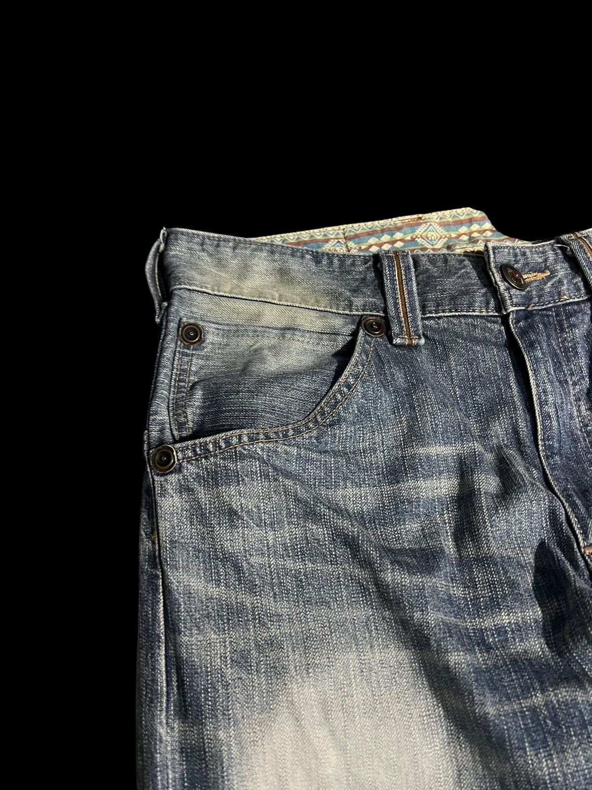 Edwin × If Six Was Nine × Le Grande Bleu (L.G.B.) 💥BAGGY💥EDWIN EXCLUSIVE VINTAGE WASHED FADED JEANS Size US 32 / EU 48 - 5 Thumbnail