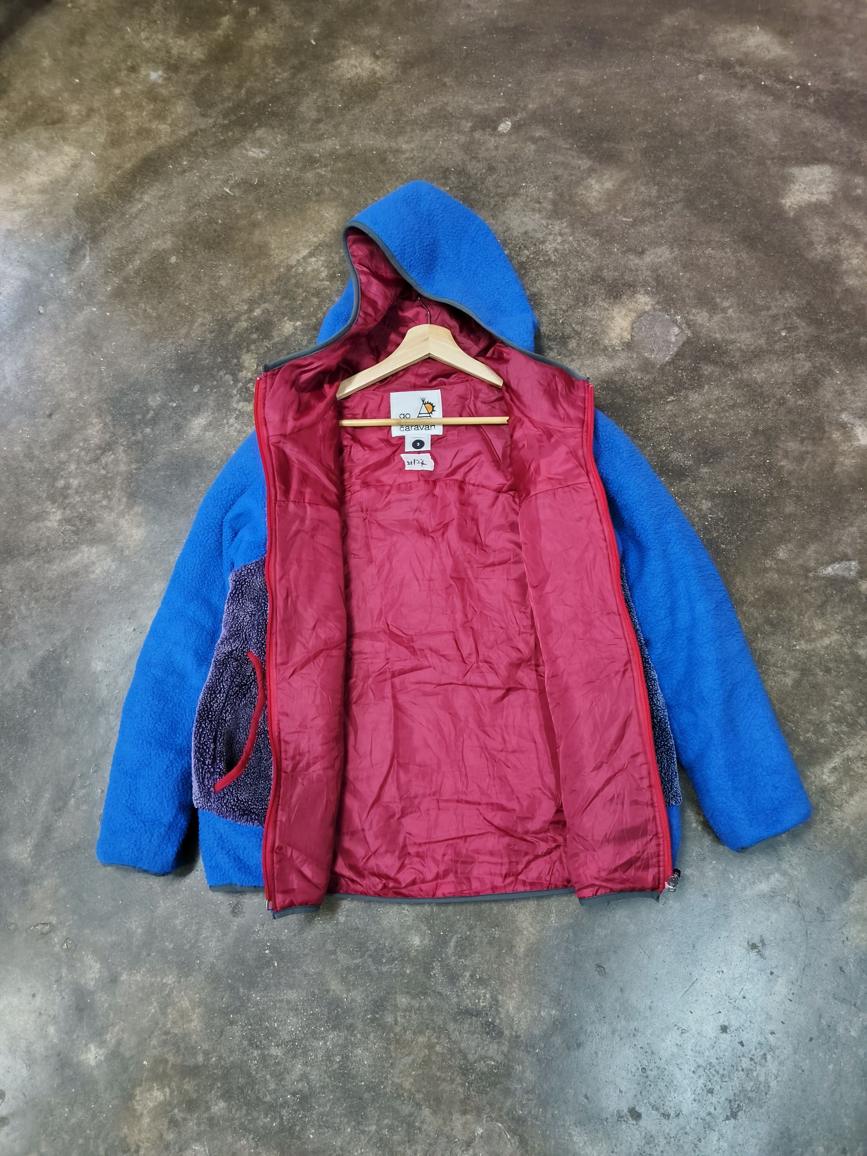 go slow caravan GO SLOW CARAVAN FLEECE SWEATER HOODED Size US M / EU 48-50 / 2 - 4 Thumbnail