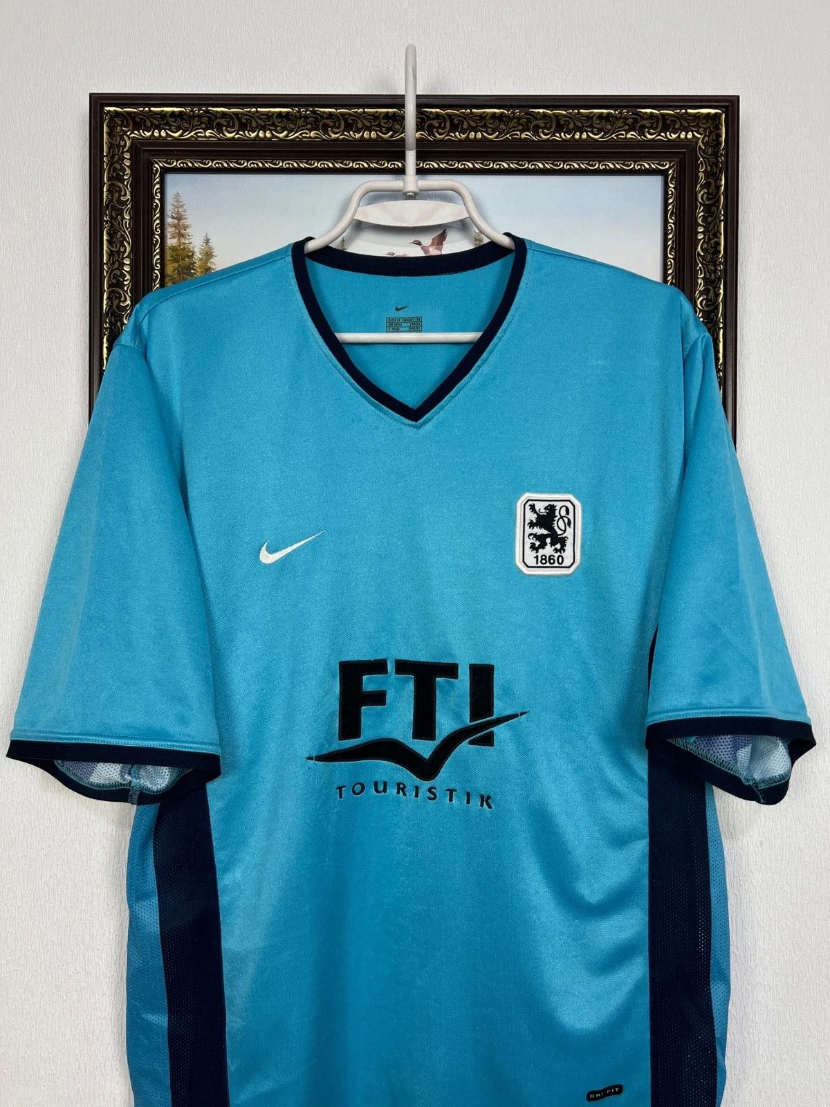 Nike 1860 Munich football shirt 2000 Soccer Nike Jersey Trikot Size US M / EU 48-50 / 2 - 2 Thumbnail