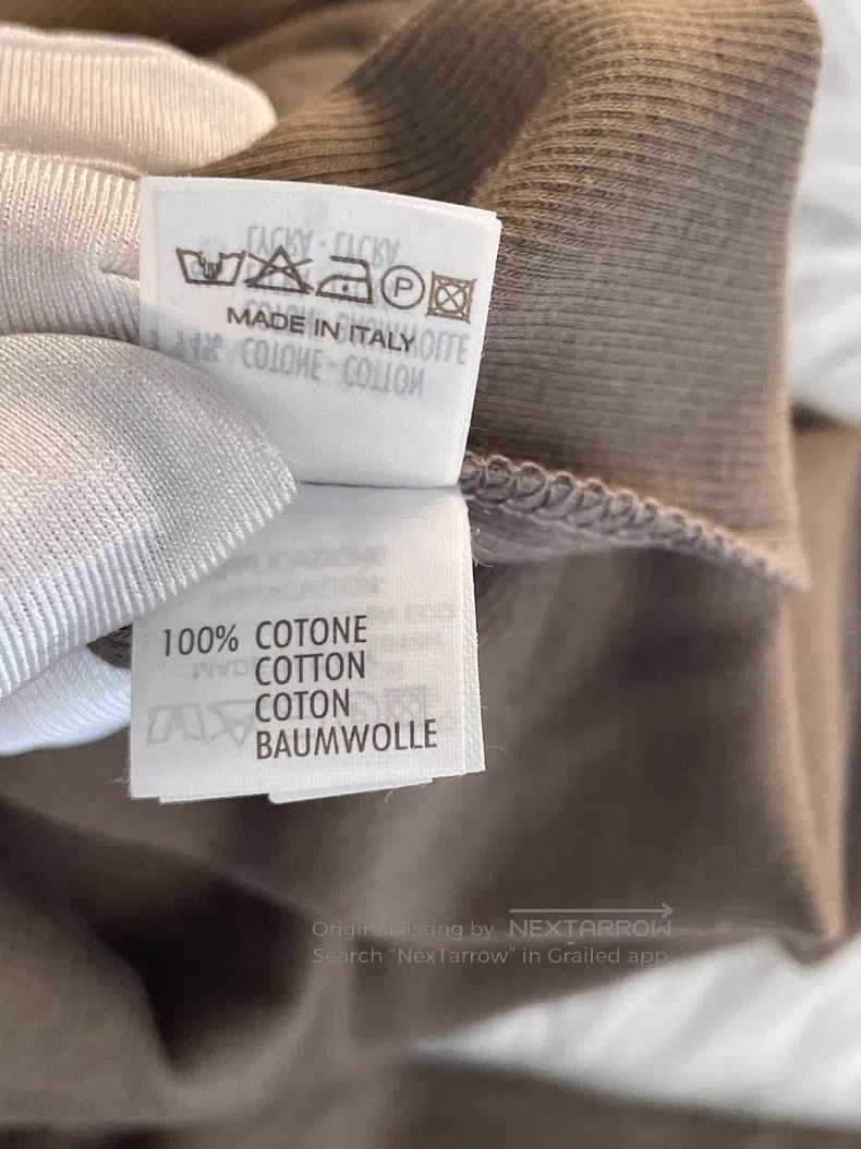 Brunello Cucinelli Brunello Cucinelli Caramel Cotton T-shirt Size M / US 6-8 / IT 42-44 - 4 Thumbnail