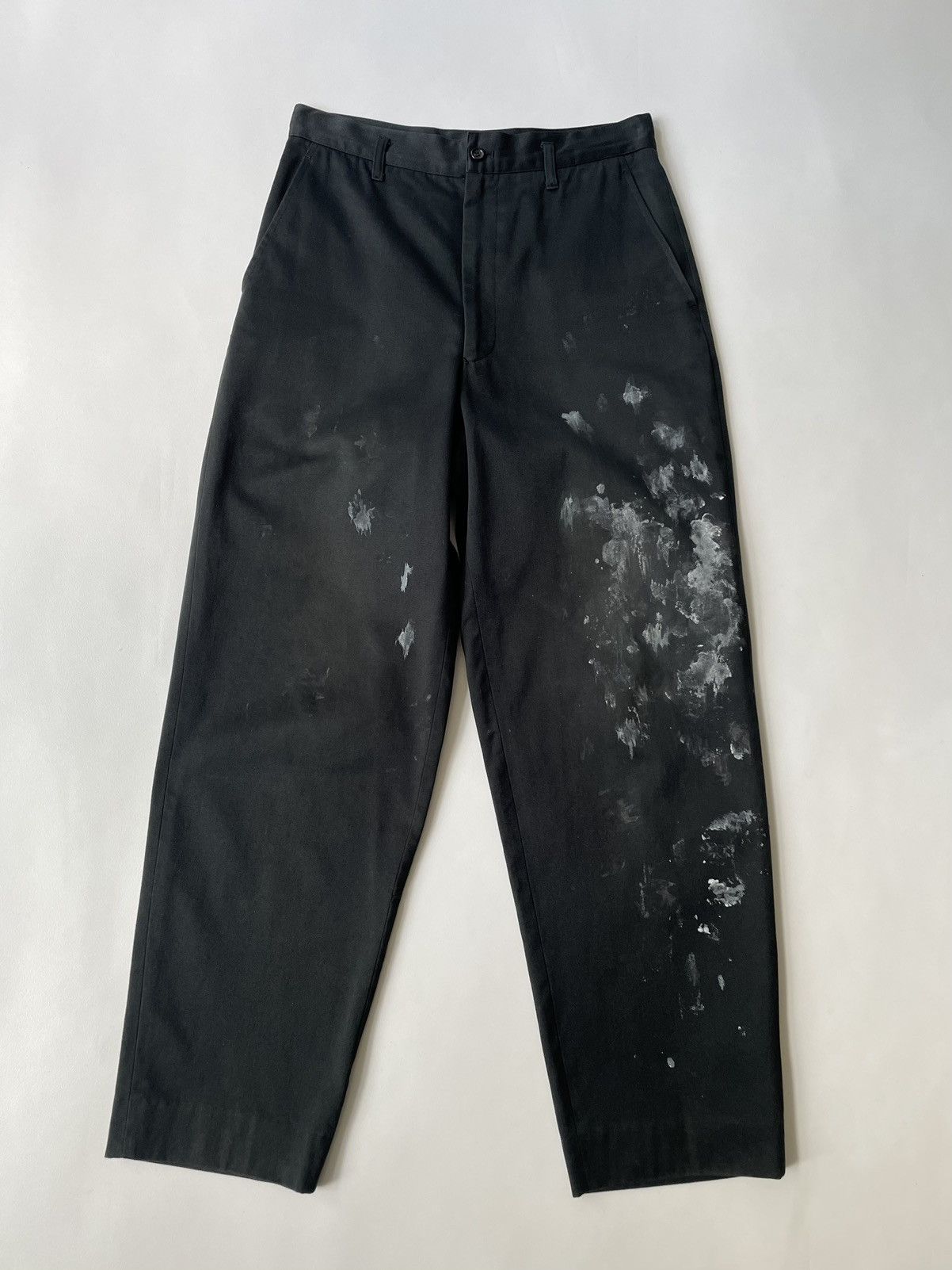 Comme des Garcons 1989 Black Cotton ‘Paint Splat’ Pants Size US 30 / EU 46 - 1 Thumbnail
