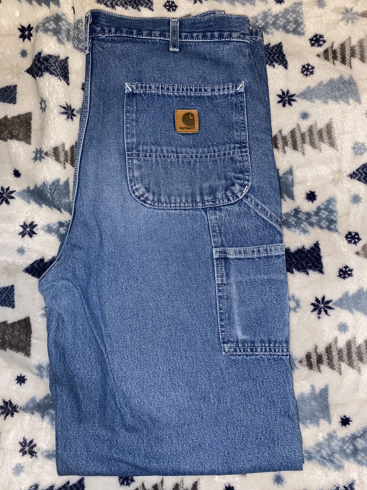 Carhartt × Vintage 36/36 Carhartt Blue Jeans Size US 36 / EU 52 - 1 Thumbnail