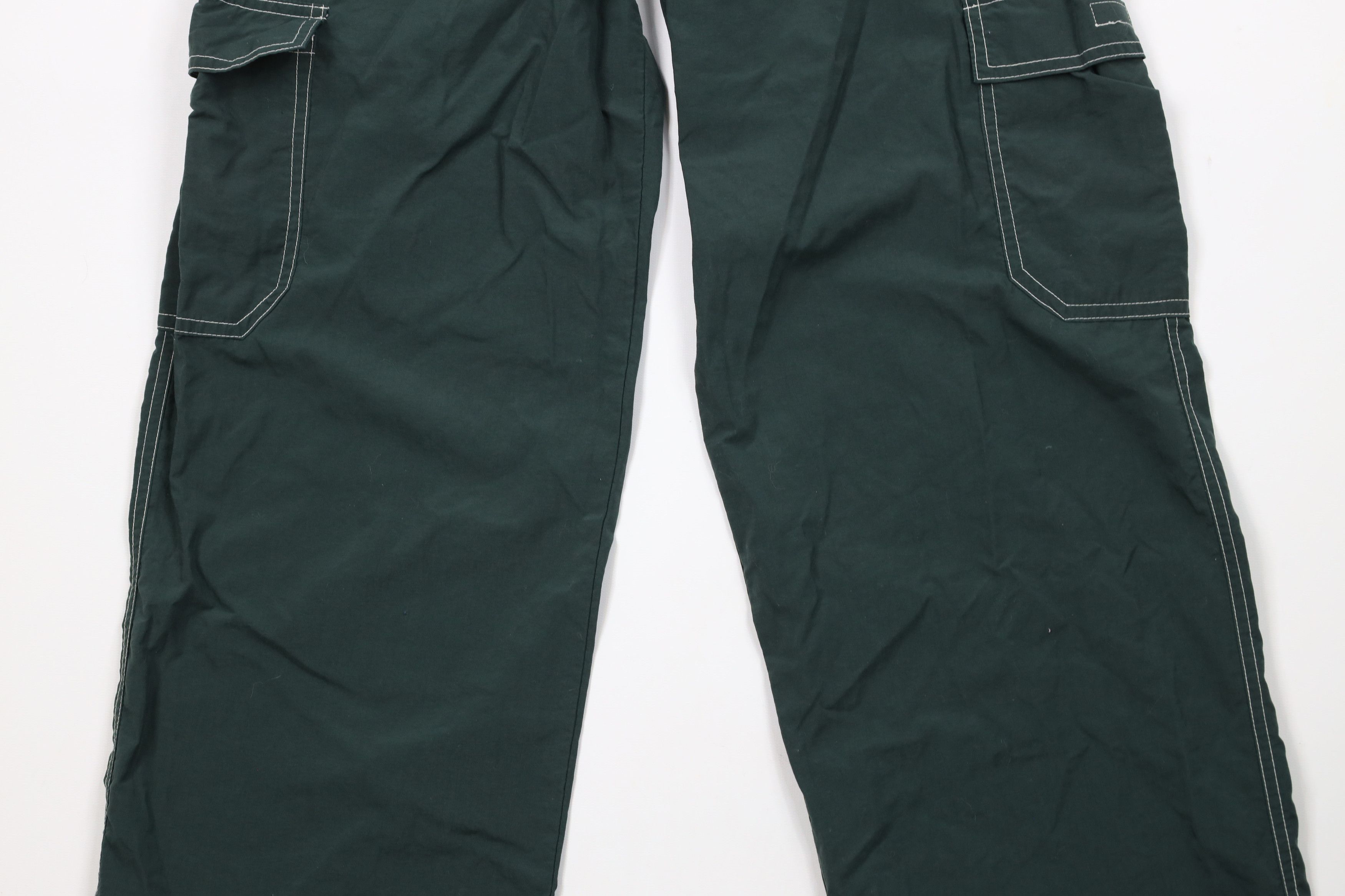Vintage Vintage 90s Y2K Streetwear Cargo Windbreaker Pants Green Size US 32 / EU 48 - 3 Thumbnail