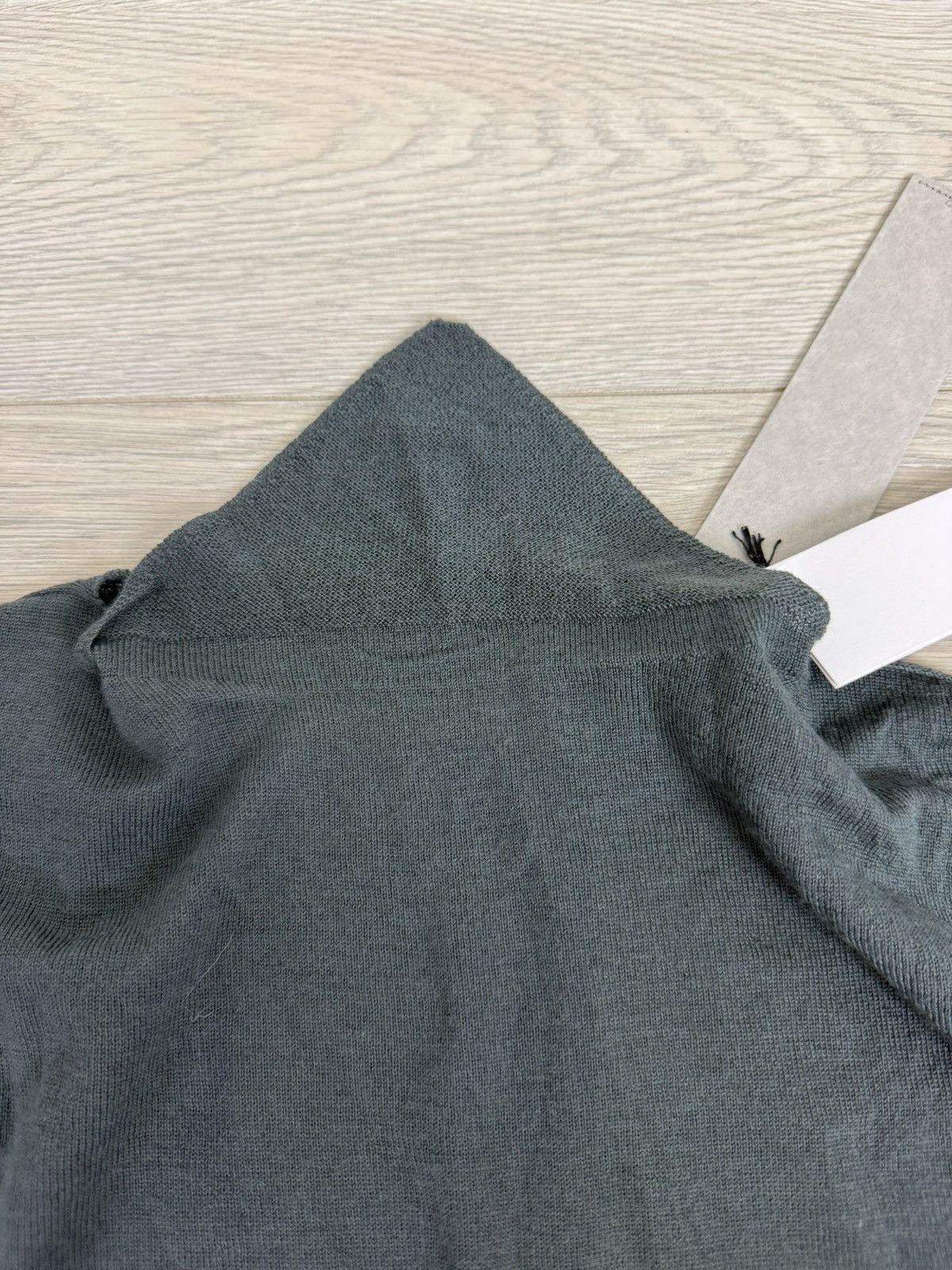 Rick Owens Rick Owens Strobe Column Knit Sweater Teal Size L / US 10 / IT 46 - 10 Thumbnail