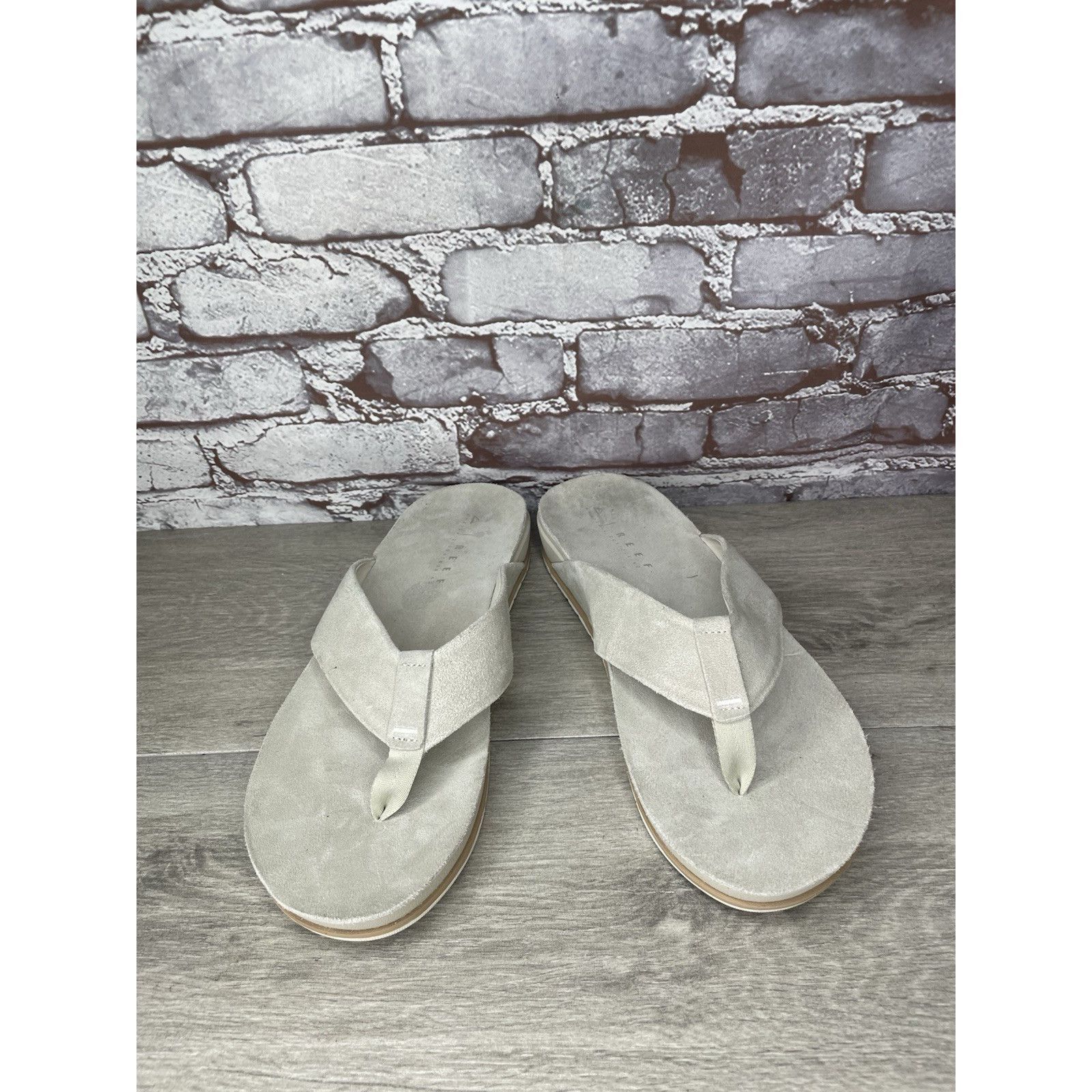REEF REEF OJAI Gray Suede Leather Cushion Comfort FlipFlops Sanda Size US 12 / EU 45 - 3 Thumbnail