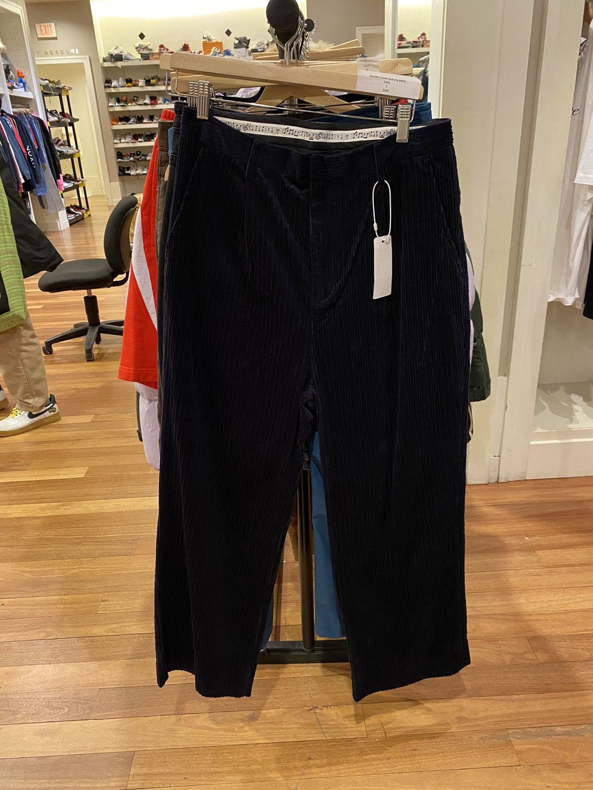 image of Number N Ine Number (N)Ine Corduroy Pants in Navy, Men's (Size 32)