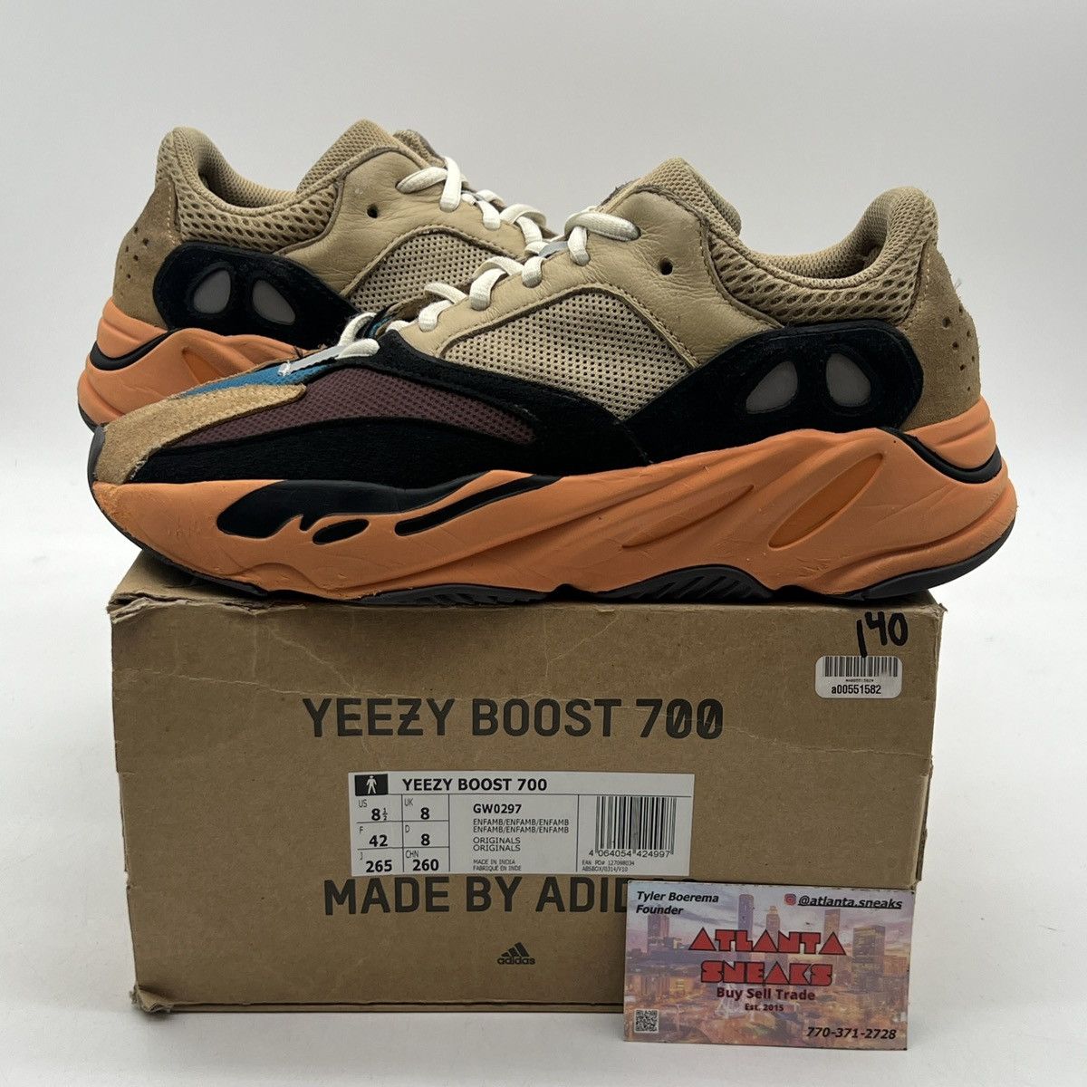 Adidas Yeezy boost 700 Enflame Amber | Grailed
