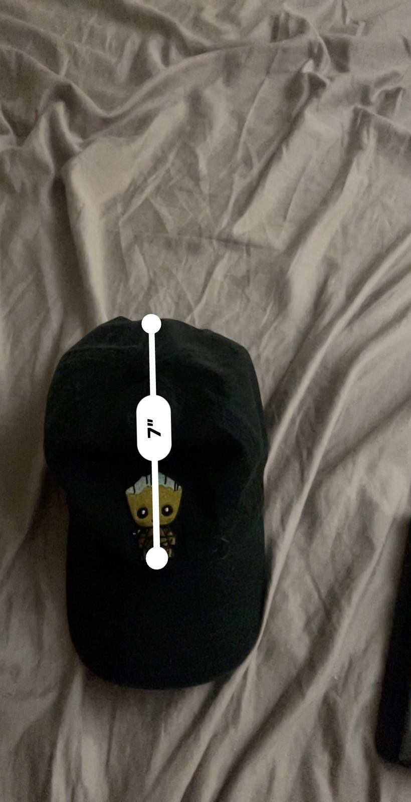 Unknown London Adorable Baby Groot Black Baseball Cap Size ONE SIZE - 6 Thumbnail