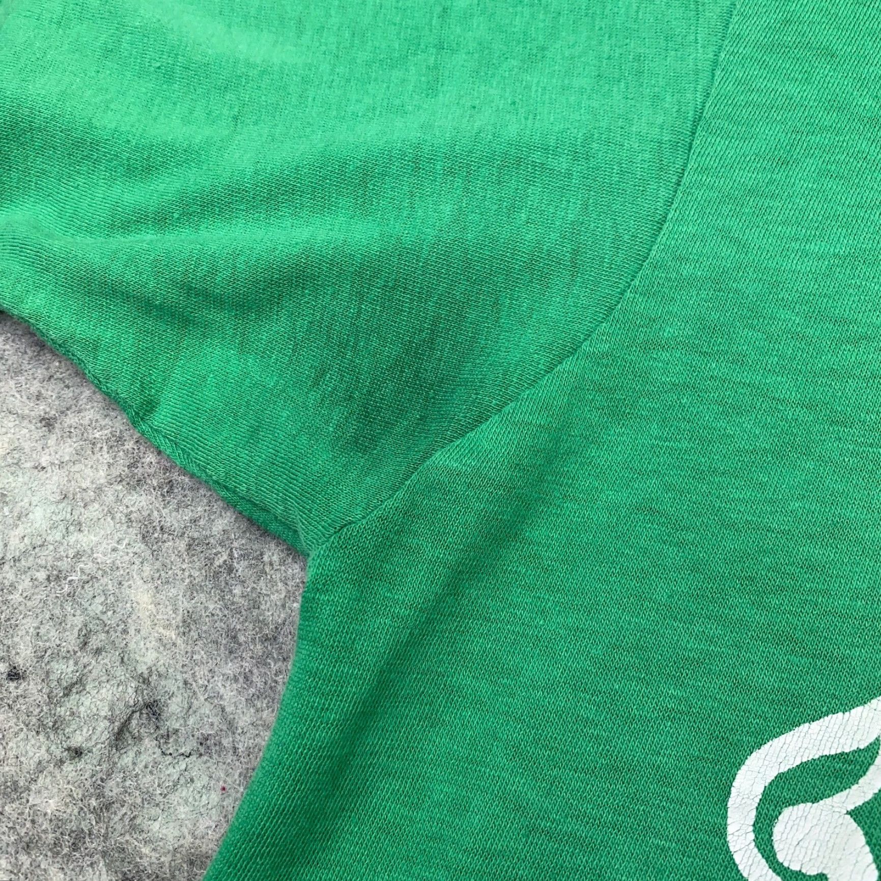 Vintage VINTAGE Advertees Shirt Mens M Green 80s TV Pog Mo Thoin Kiss My Grits Short Sleeve Crew Neck Cotton Polyester Knit T-Shirt Size US M / EU 48-50 / 2 - 7 Thumbnail