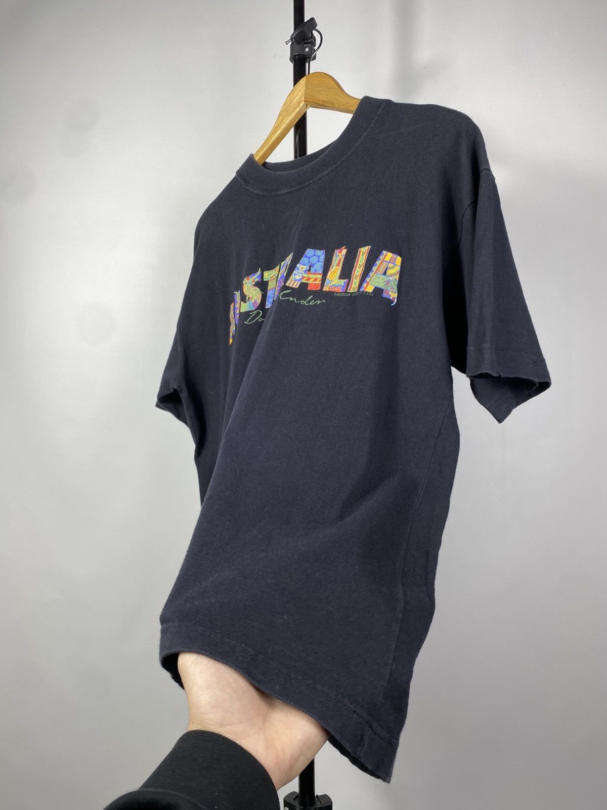 Man Made In Australia × Vintage Vintage Aboriginal Art T Shirt Beige Creation Of Dreamtime Size US L / EU 52-54 / 3 - 2 Thumbnail