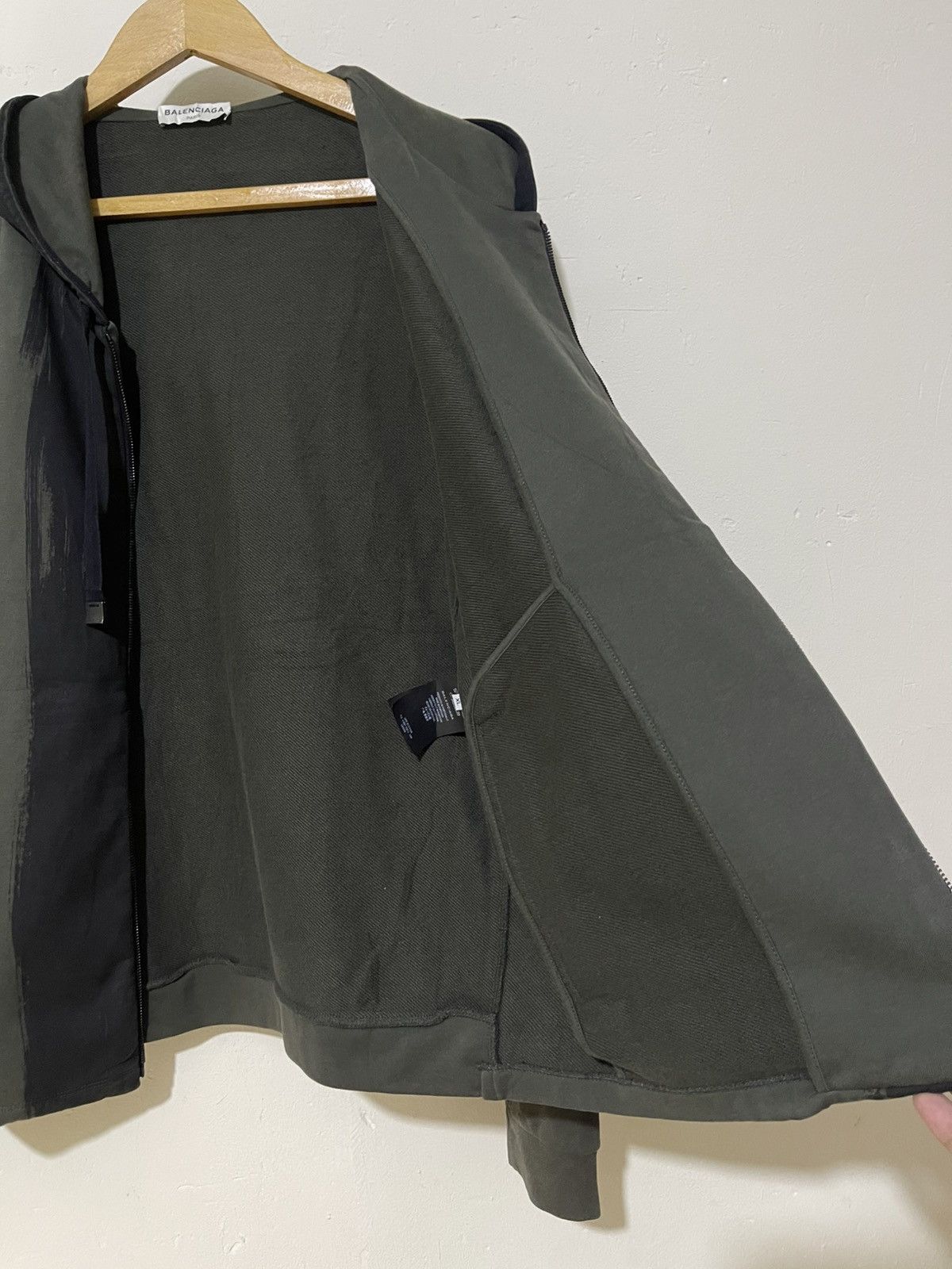 Balenciaga Balenciaga Brush stroke print hoodie in dark green Size US XL / EU 56 / 4 - 17 Thumbnail