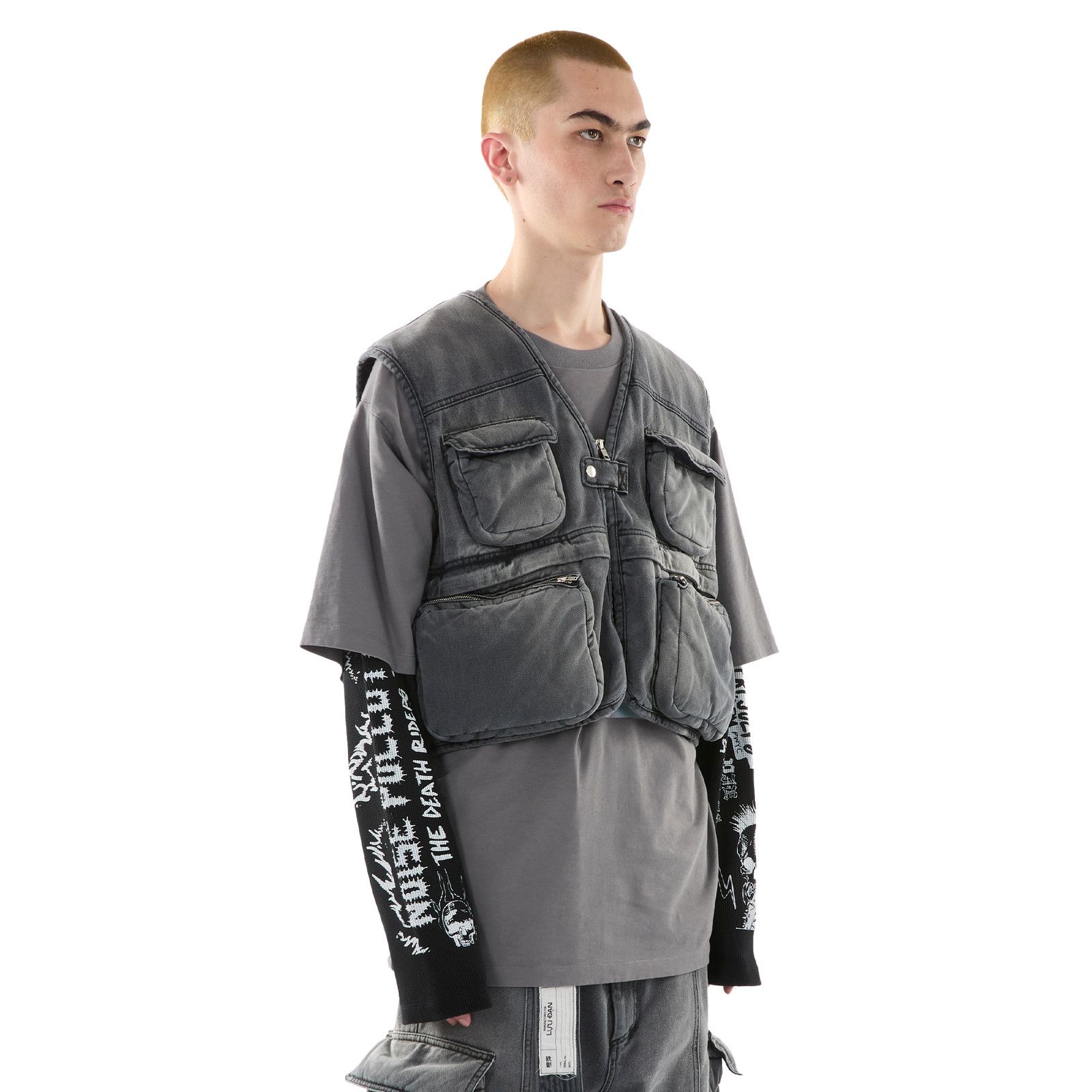 LUU DAN Lu'u Dan Wadded Cargo Vest (Sz L and XL Available) Size US L / EU 52-54 / 3 - 2 Thumbnail