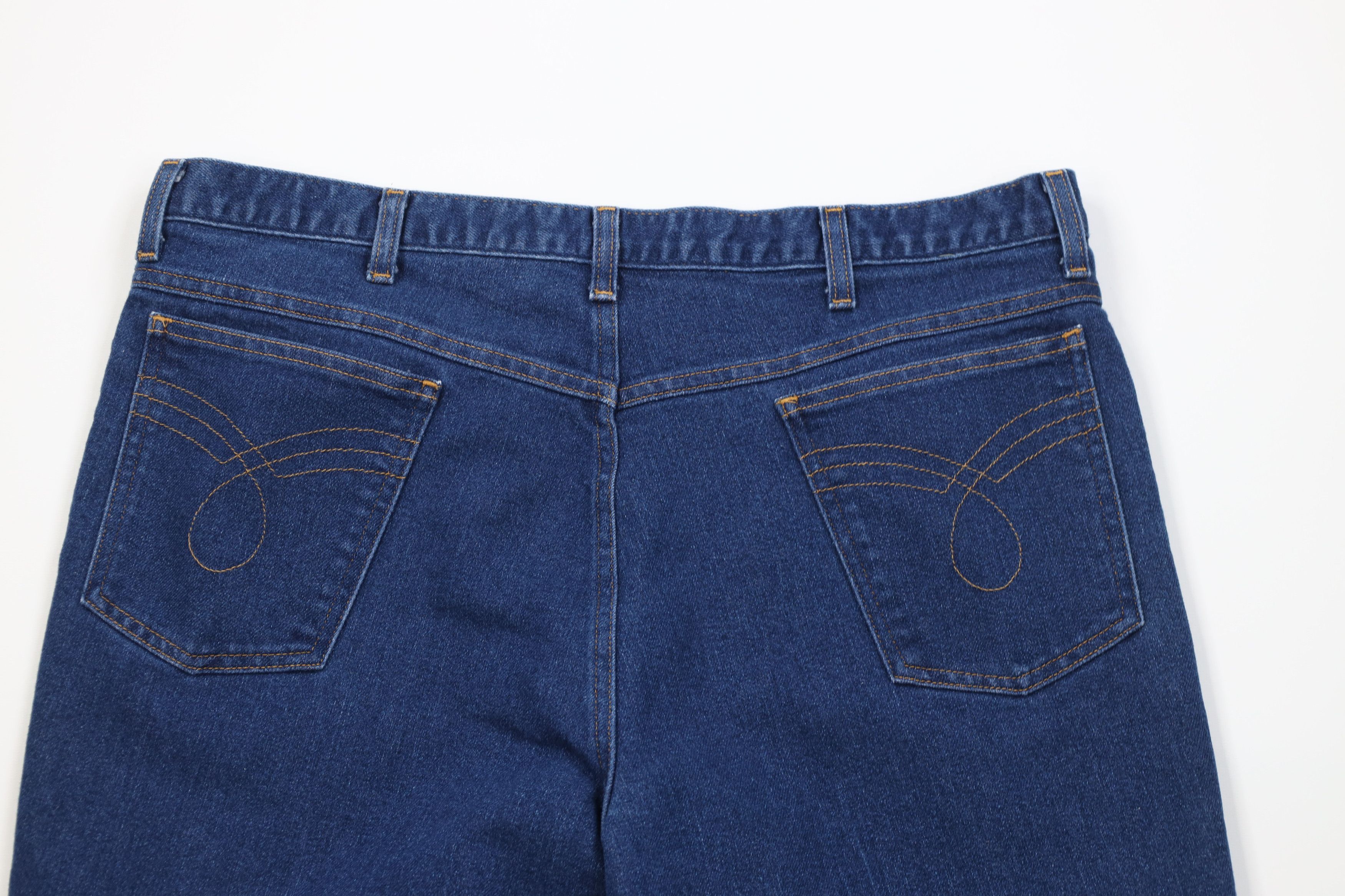 Vintage Vintage 90s Streetwear Flared Wide Leg Denim Jeans Blue Size US 38 / EU 54 - 10 Thumbnail