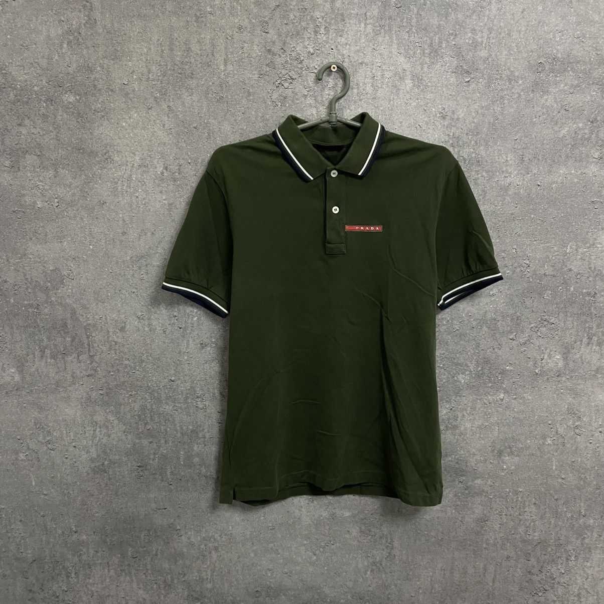 Prada Polo Red Tab T-Shirt