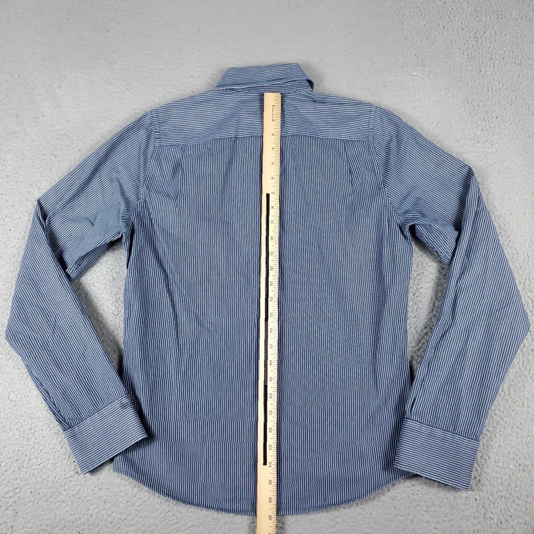 Abercrombie & Fitch VINTAGE Abercrombie & Fitch Shirt Mens Small Blue Striped Button-Up Long Sleeve Size US S / EU 44-46 / 1 - 4 Thumbnail