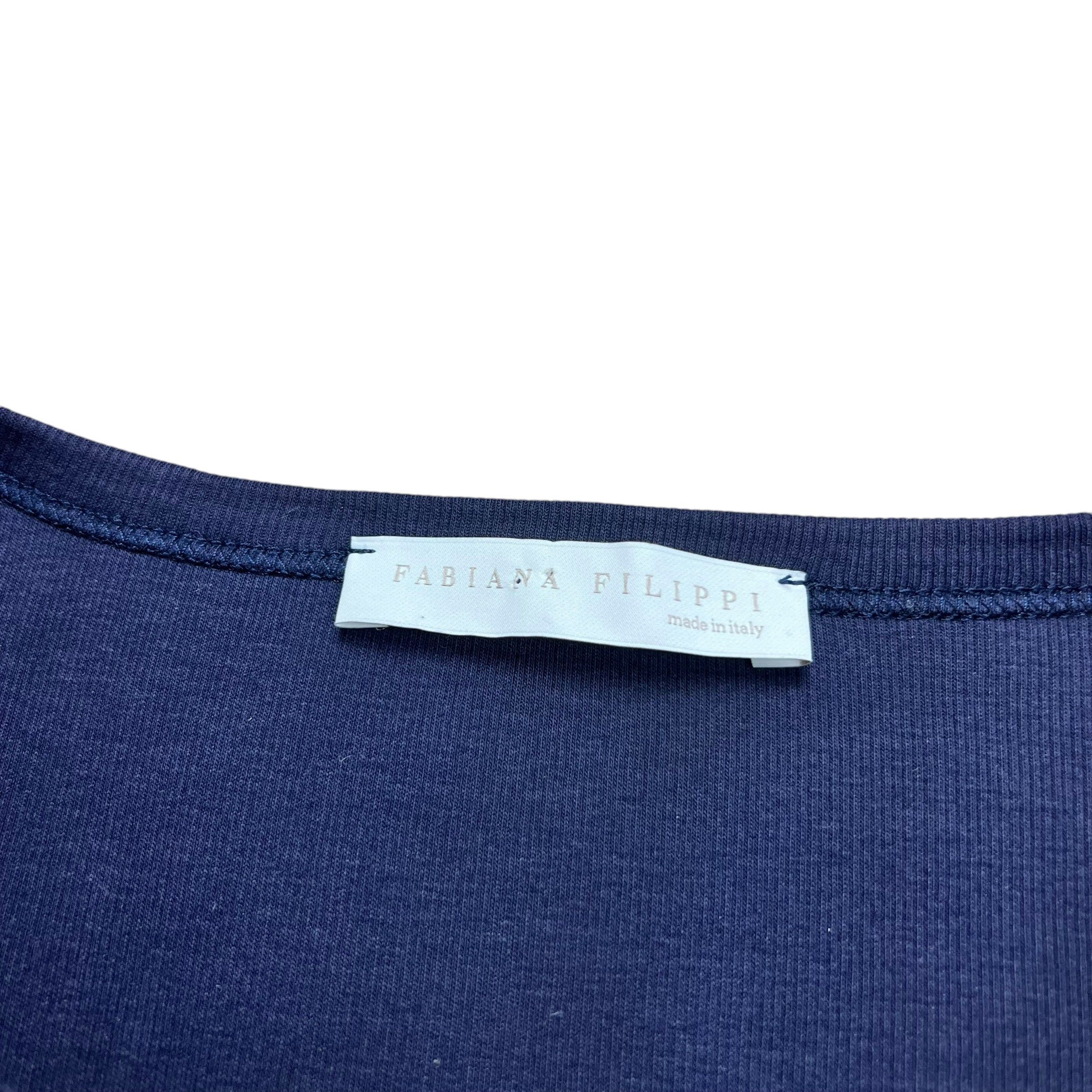 Fabiana Filippi Fabiana Filippi Navy Button-up Cardigan - L Size L / US 10 / IT 46 - 6 Thumbnail