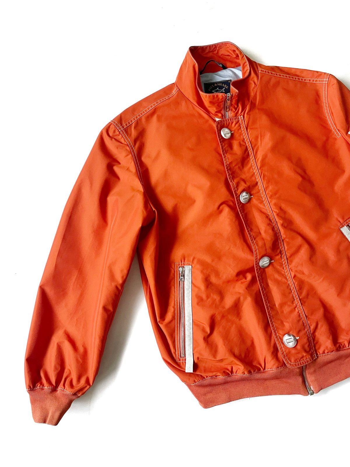 Paul & Shark Paul & Shark Orange Nylon Men Bomber Jacket Size M Size US M / EU 48-50 / 2 - 2 Thumbnail