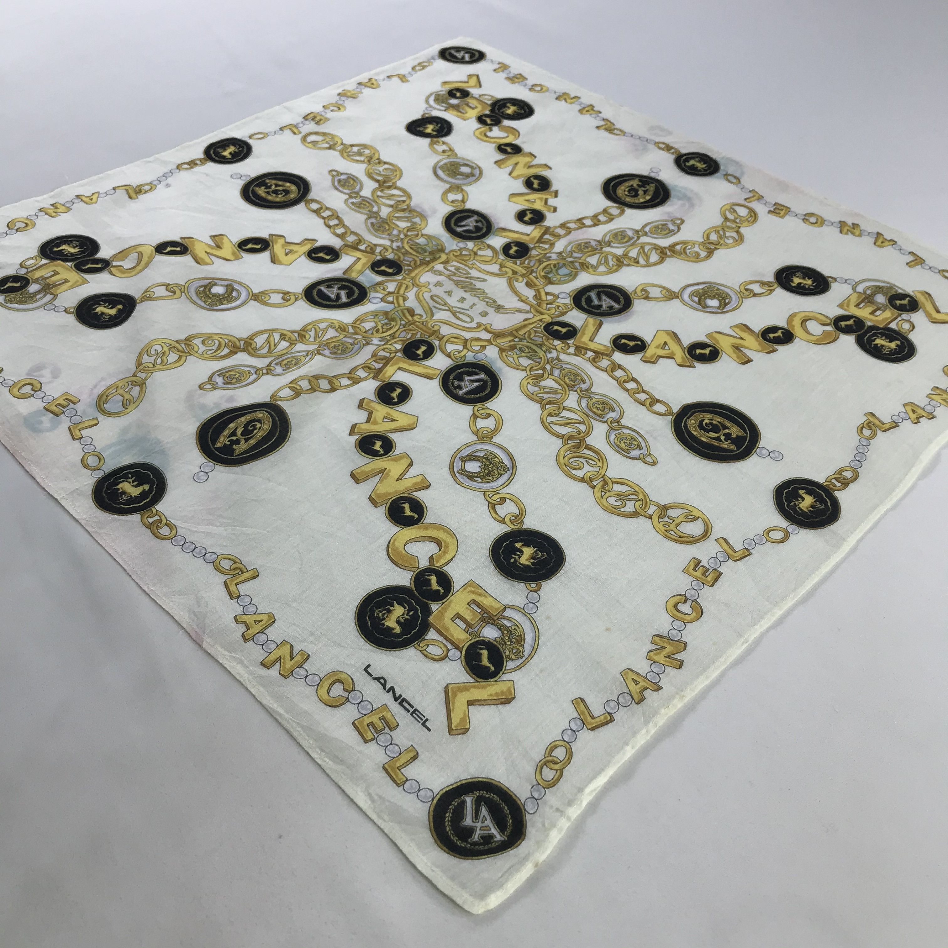 Lancel × Vintage Lancel Handkerchief / Neckerchief / Bandana Size ONE SIZE - 4 Thumbnail