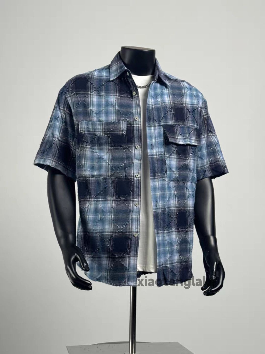 Vintage Unisex utility loose pattern festival Plaid yuppie shirt Size US XL / EU 56 / 4 - 8 Thumbnail