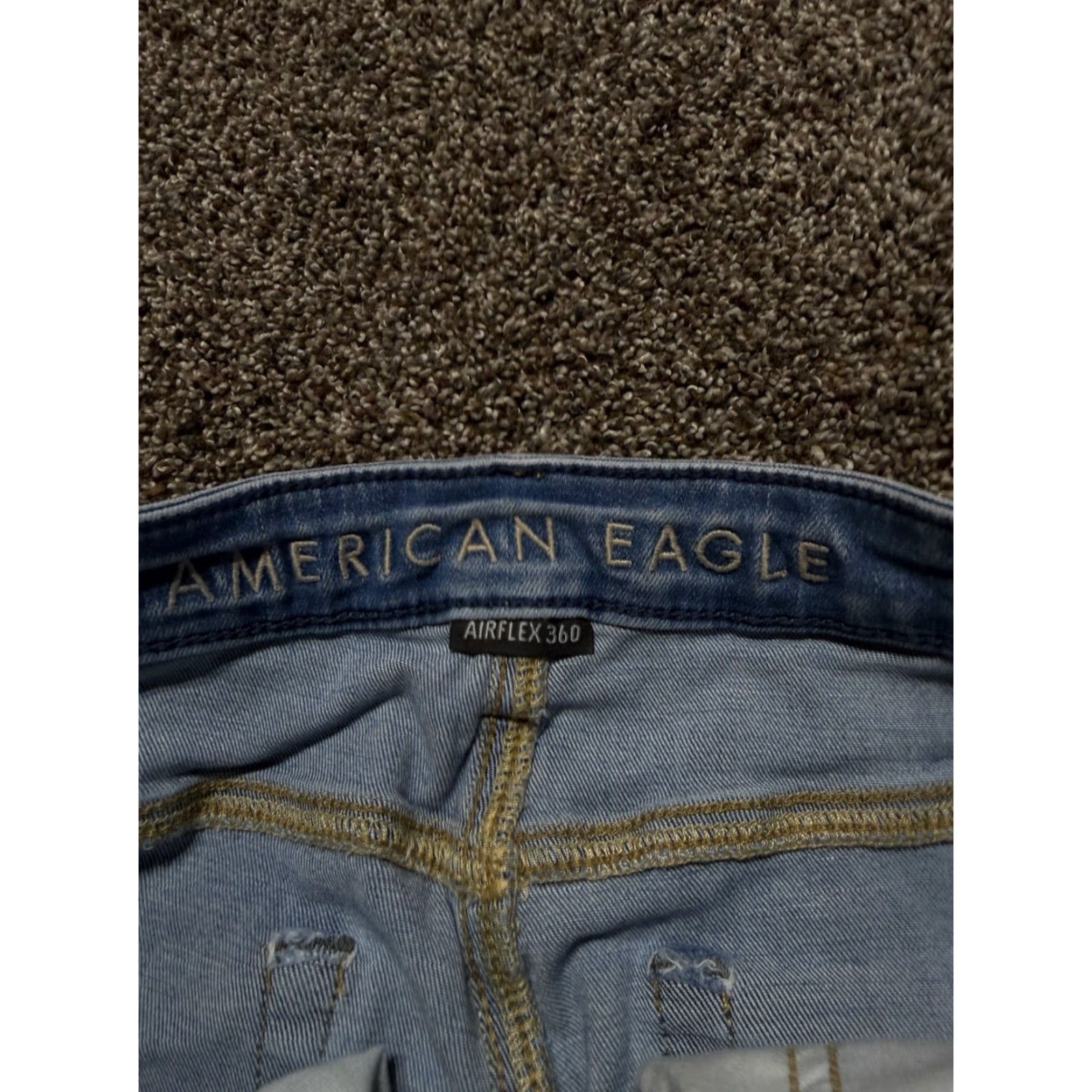American Eagle Outfitters American Eagle Outfitters Jeans Adult 31 Blue Denim Cotton 5-Pocket Skinny Mid Rise Inseam 32 Air Flex 360 Mens Size US 31 - 4 Thumbnail