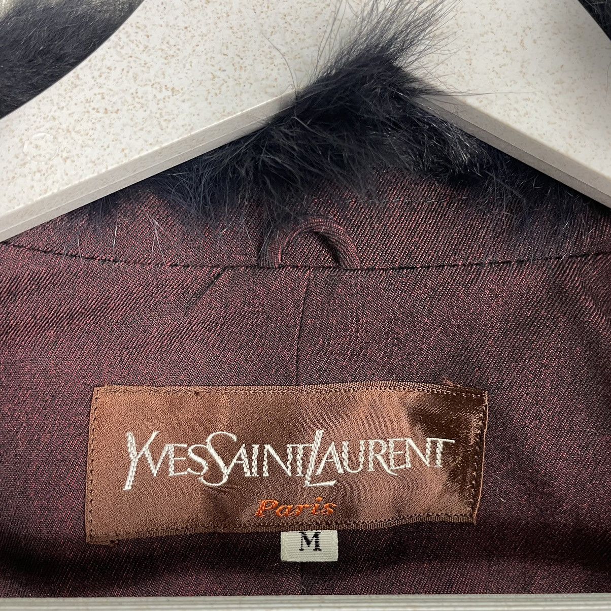 Yves Saint Laurent 💥YVES SAINT LAURENT LUXURY FUR COLLAR JACKET Size M / US 6-8 / IT 42-44 - 12 Thumbnail